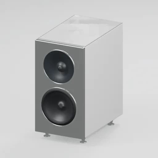 오른쪽 D7 스피커와 스파이크 모형