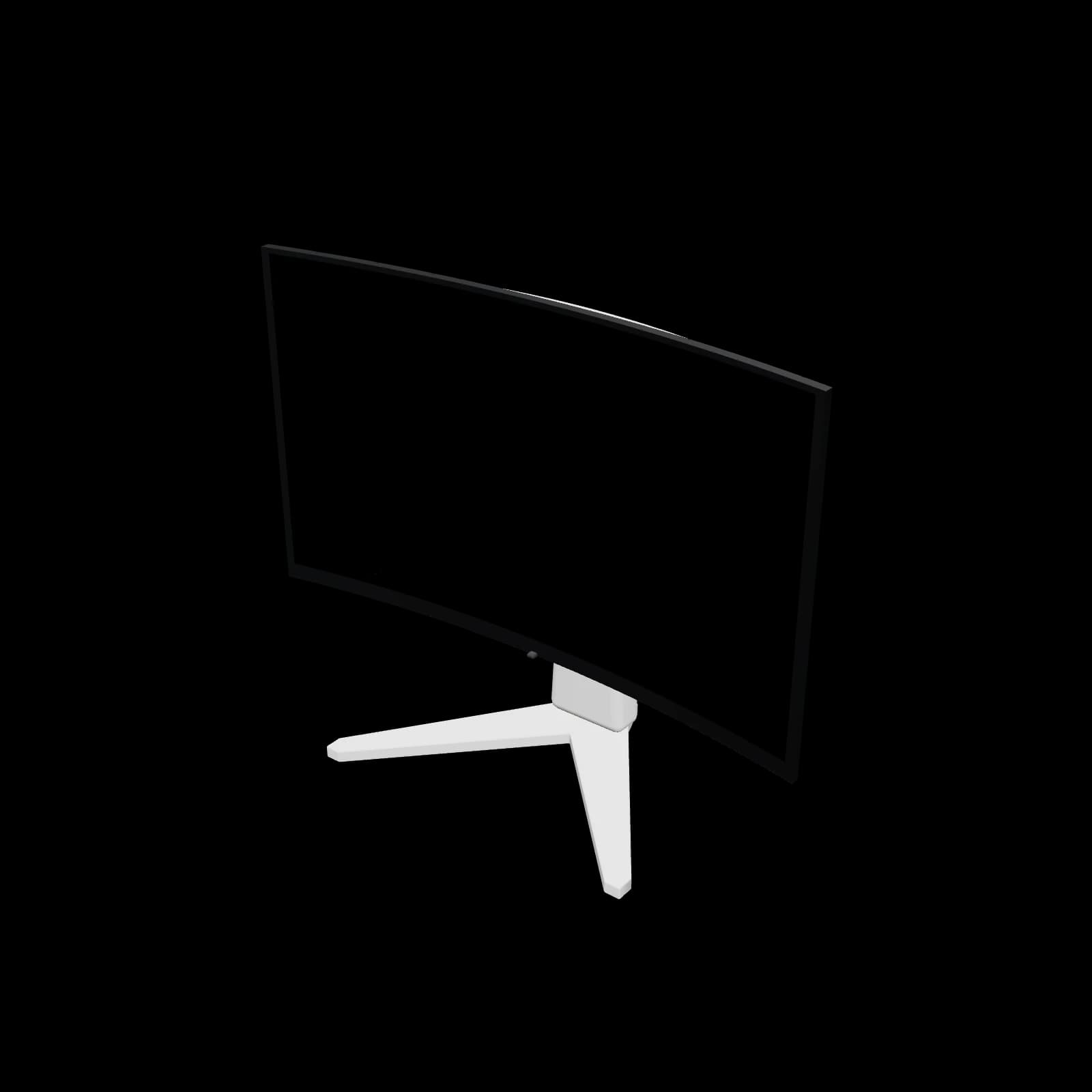Dell Alienware AW3225QF 3D 렌더