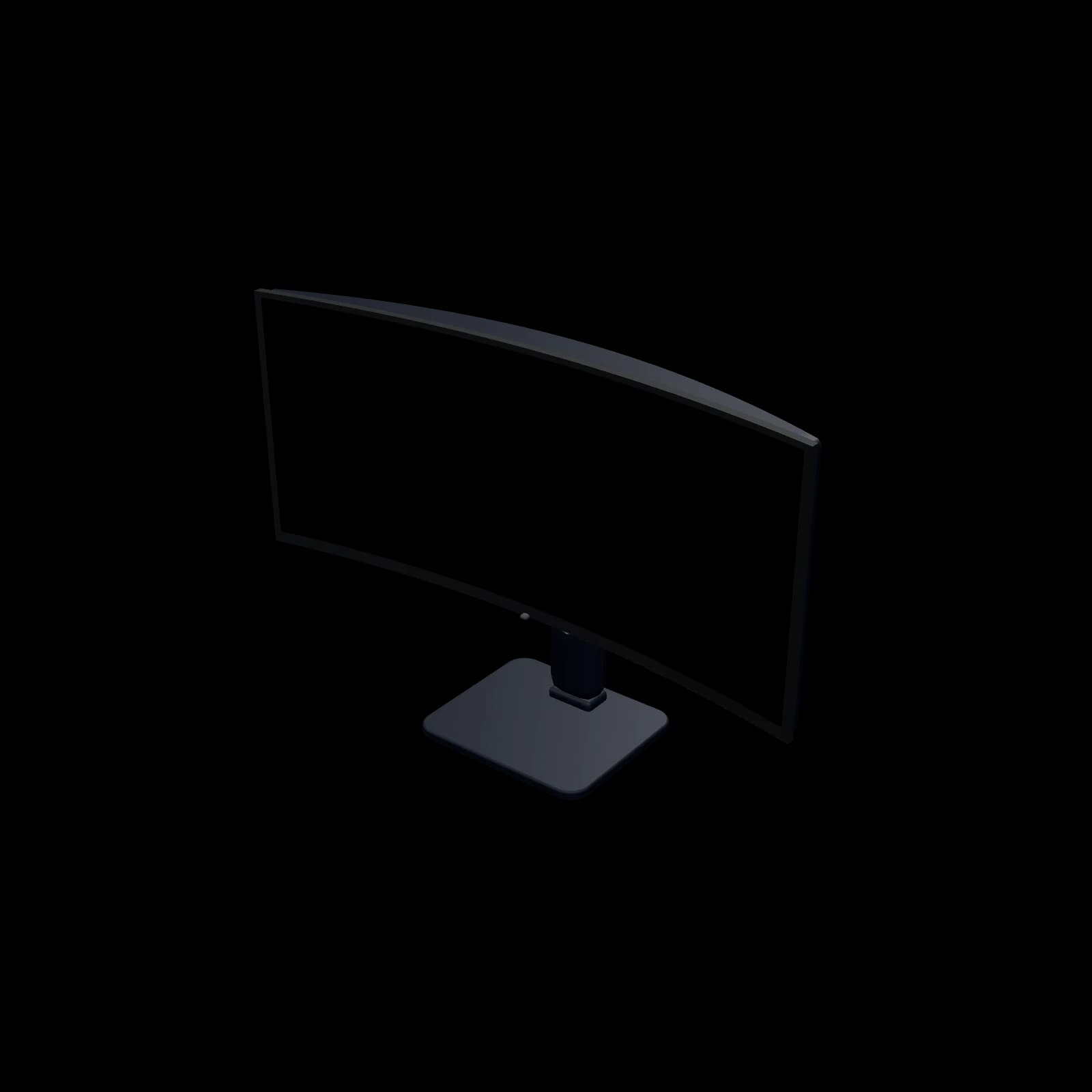 Dell Alienware AW3425DW 3D 렌더