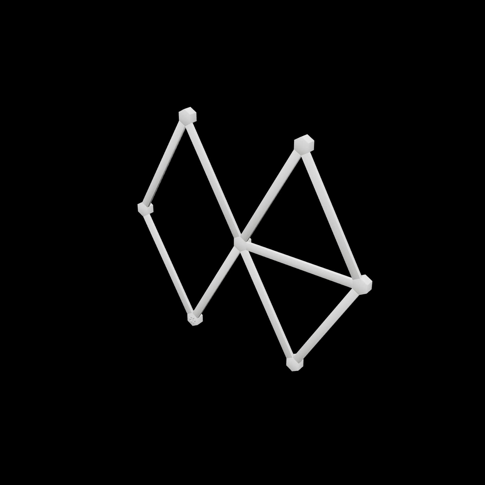Nanoleaf Lines 60° Smarter Kit (9 Lines) 3D 렌더