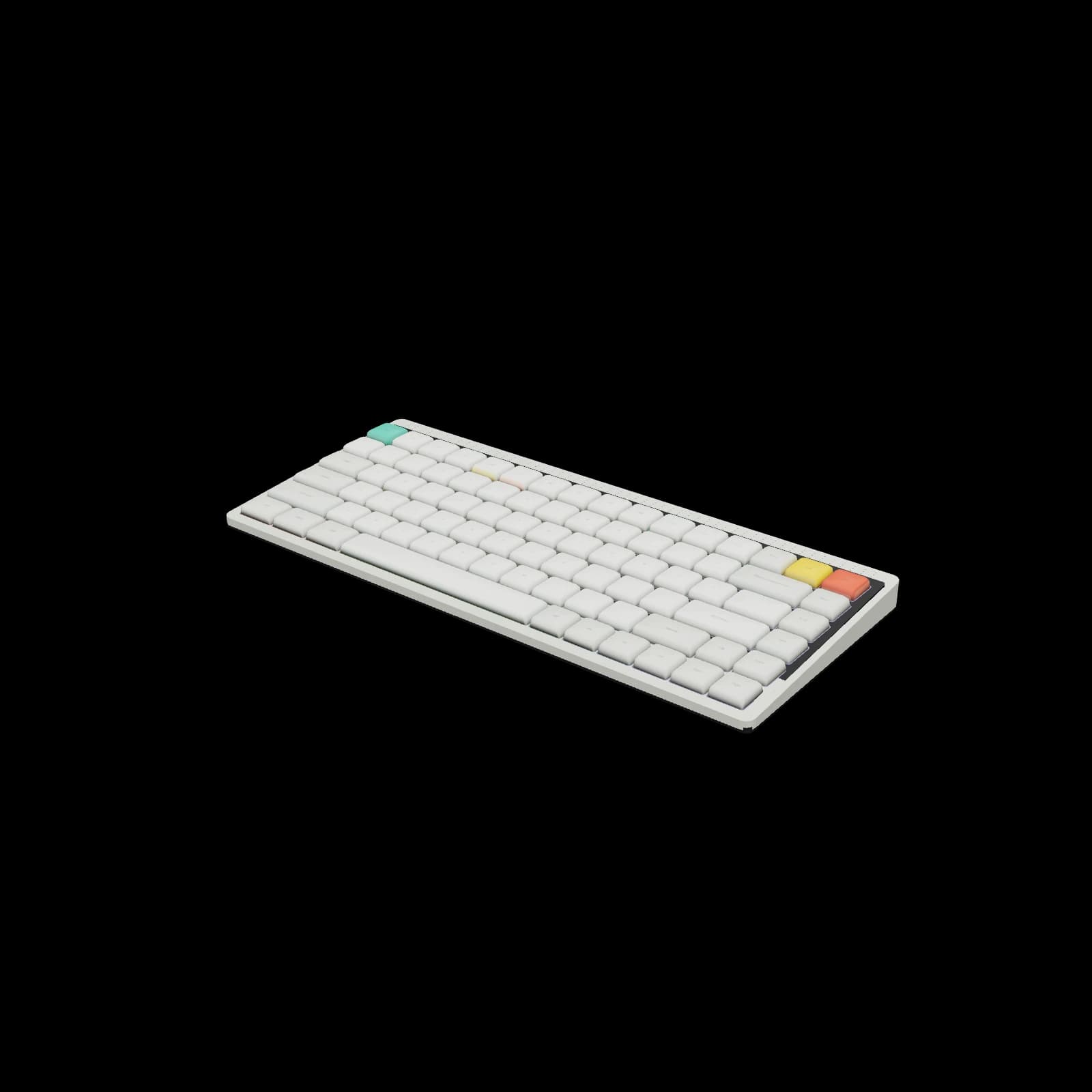 NuPhy Node75 Low-profile 3D 렌더