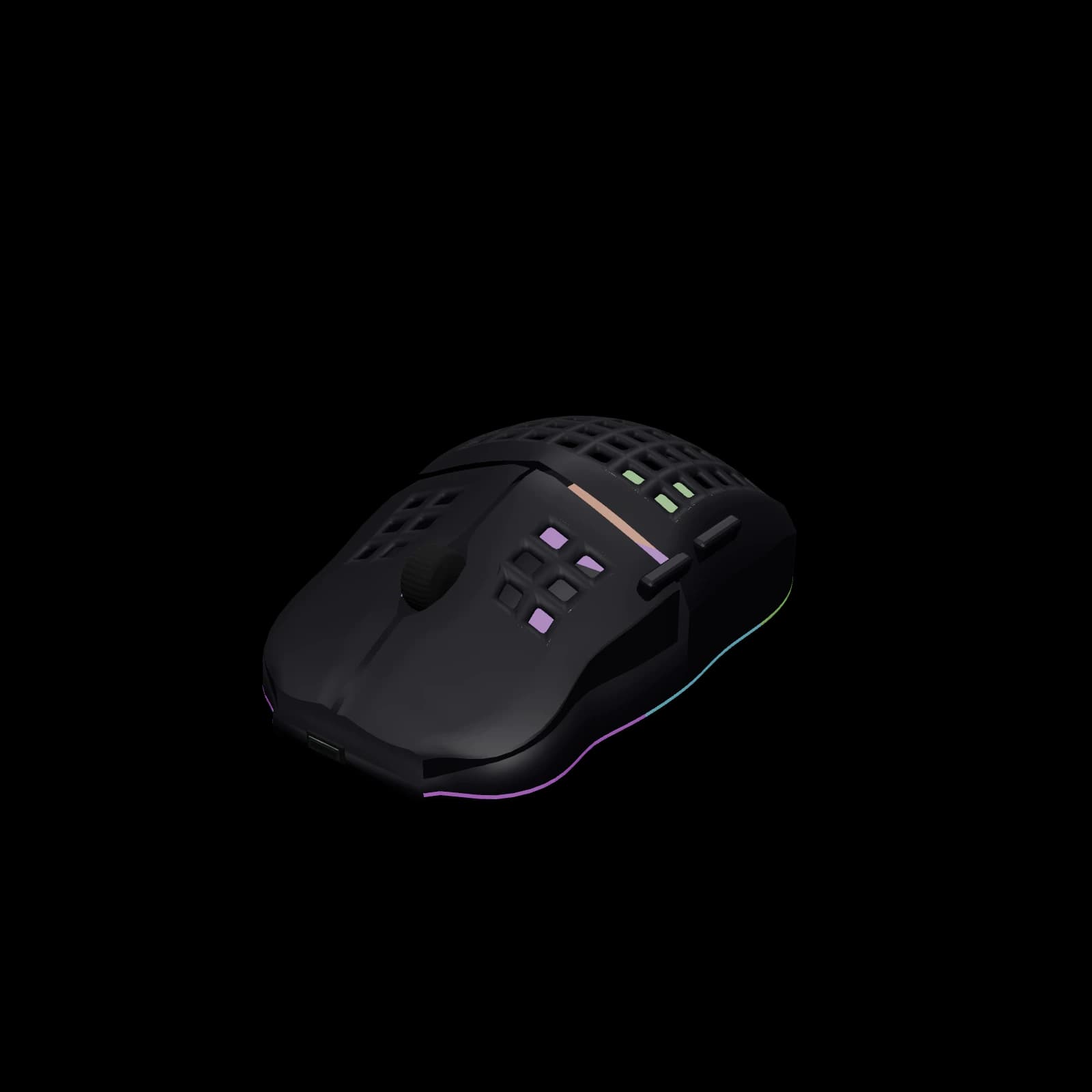 SteelSeries Aerox 3 Wireless 3D 렌더