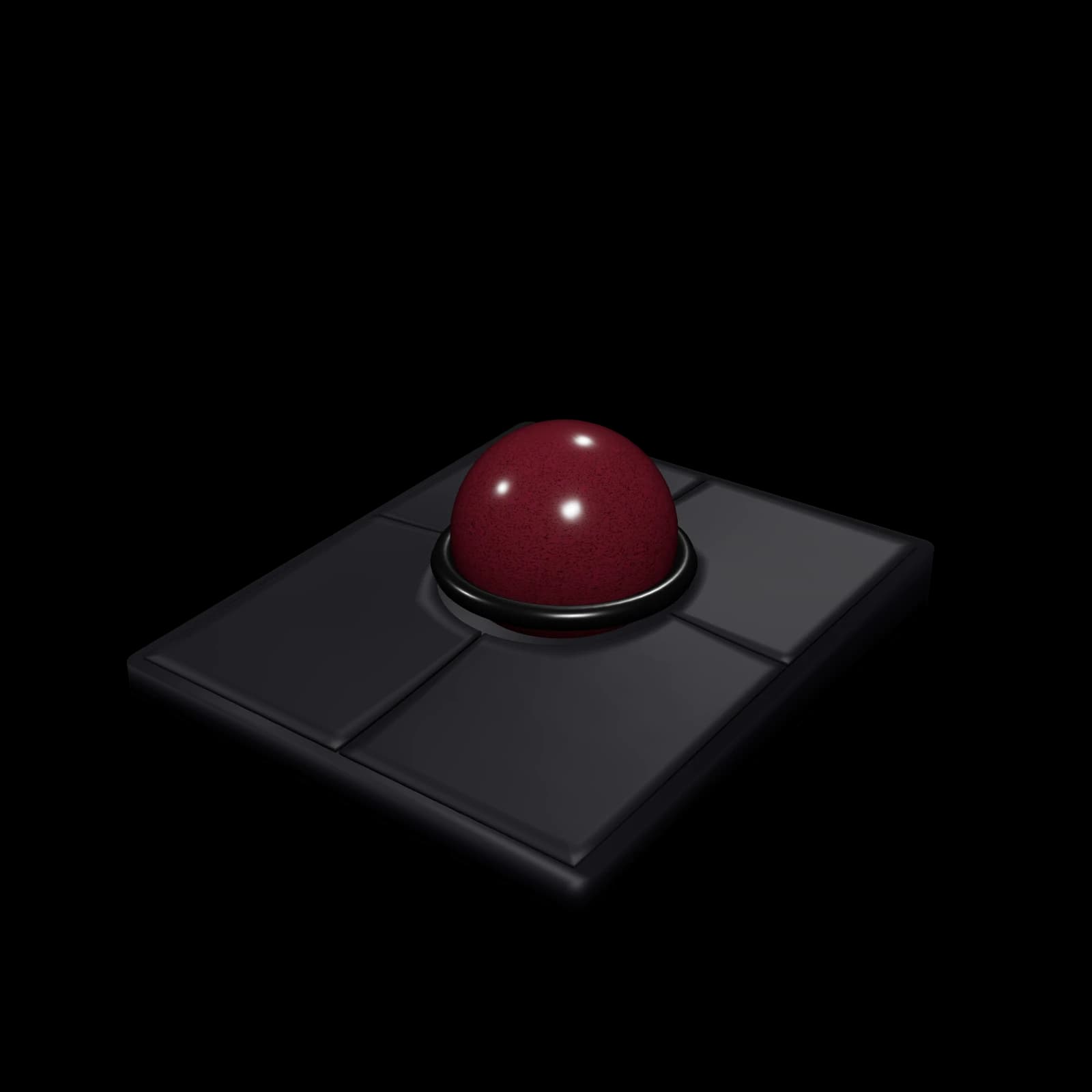 Kensington SlimBlade Pro Trackball 3D 렌더