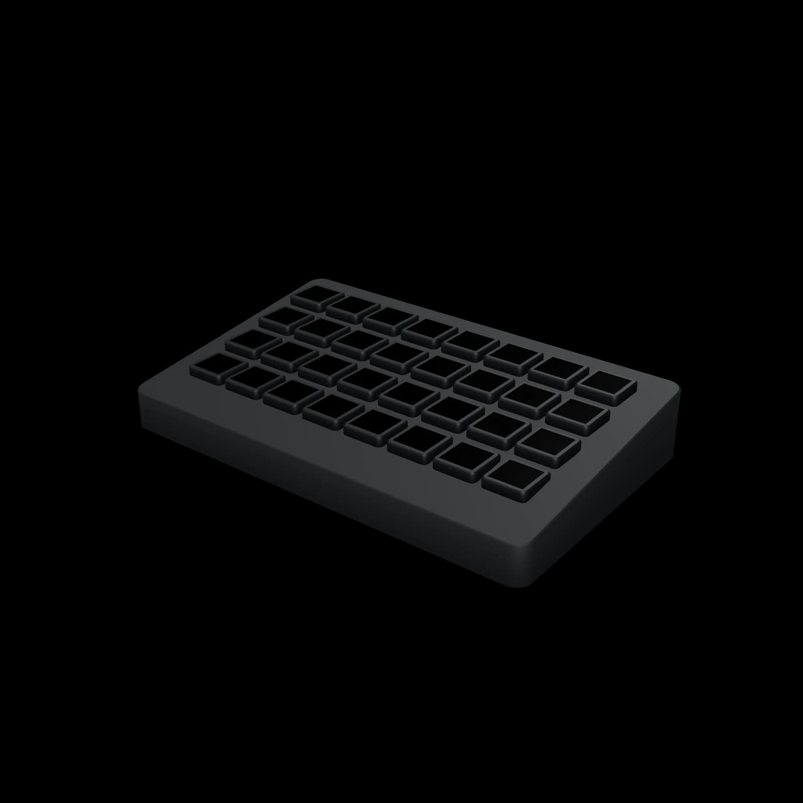 Elgato Stream Deck XL 3D 렌더