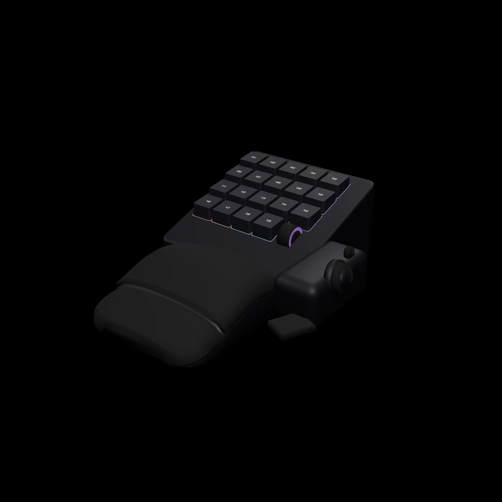 Razer Tartarus Pro 3D 렌더