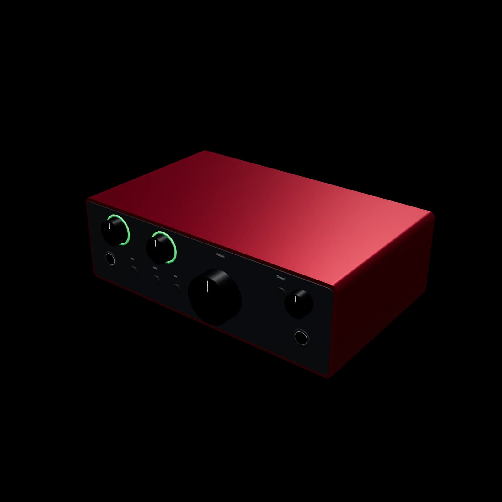 Focusrite Scarlett Solo 4th Gen 3D 렌더