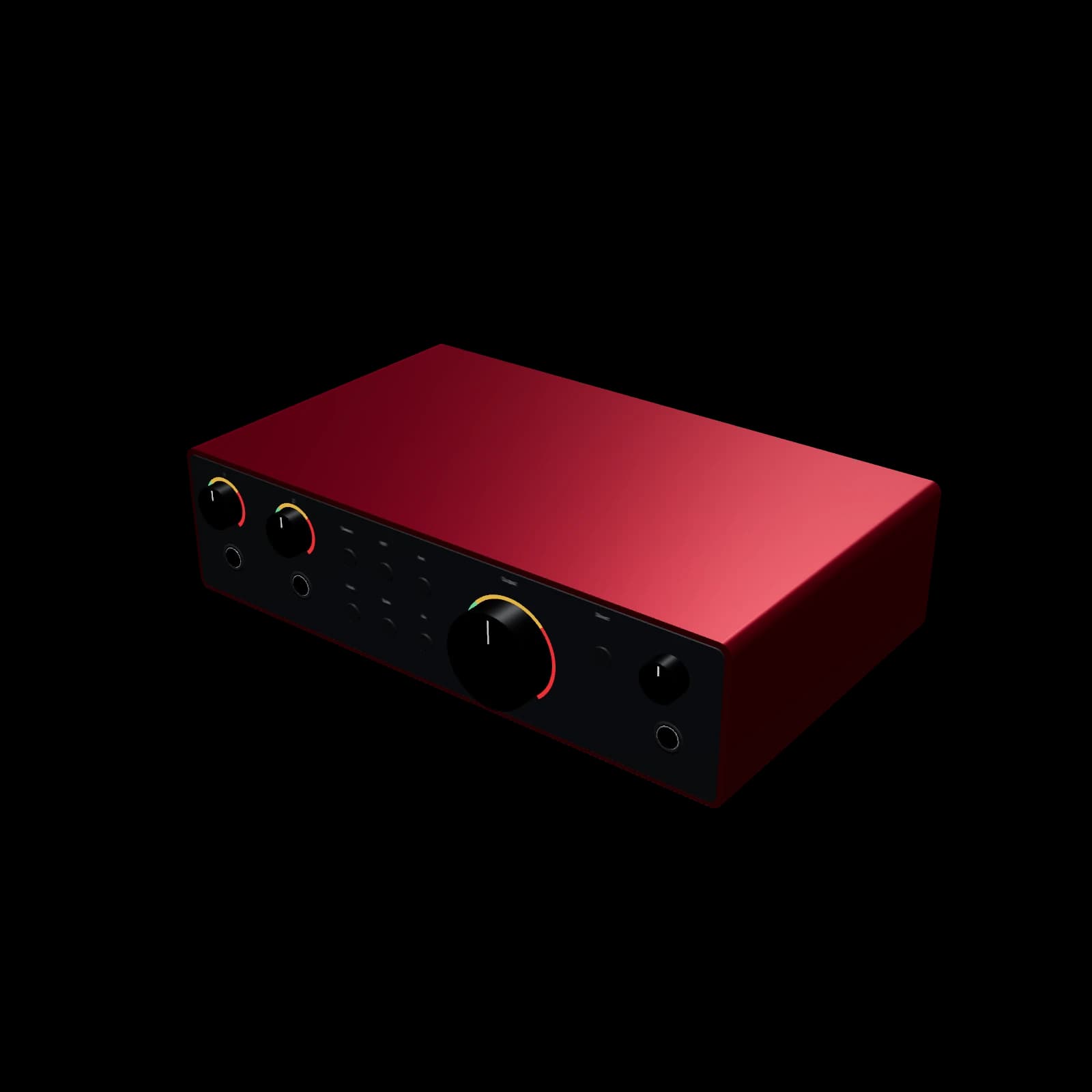 Focusrite Scarlett 2i2 4th Gen 3D 렌더
