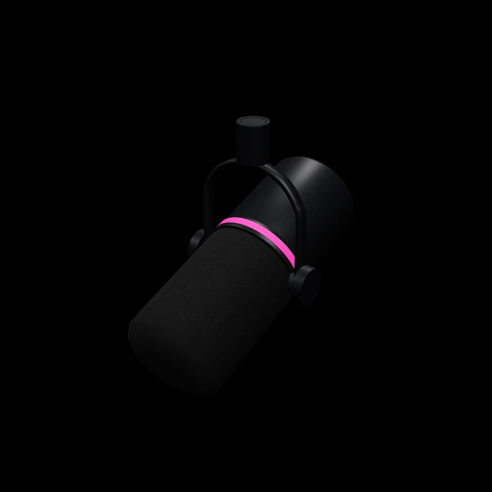 Shure MV7+ 3D 렌더