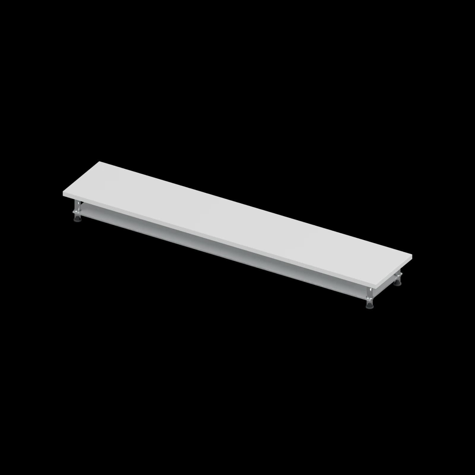 일리안 베이직 모듈러 모니터 받침대 Large 듀얼 · 사진 기반 재현 3D 렌더