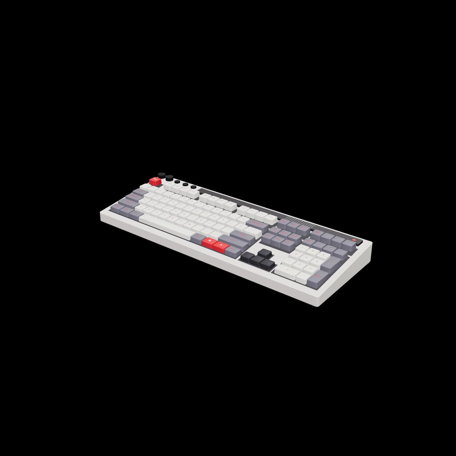 8BitDo Retro 108 Mechanical Keyboard 3D 렌더