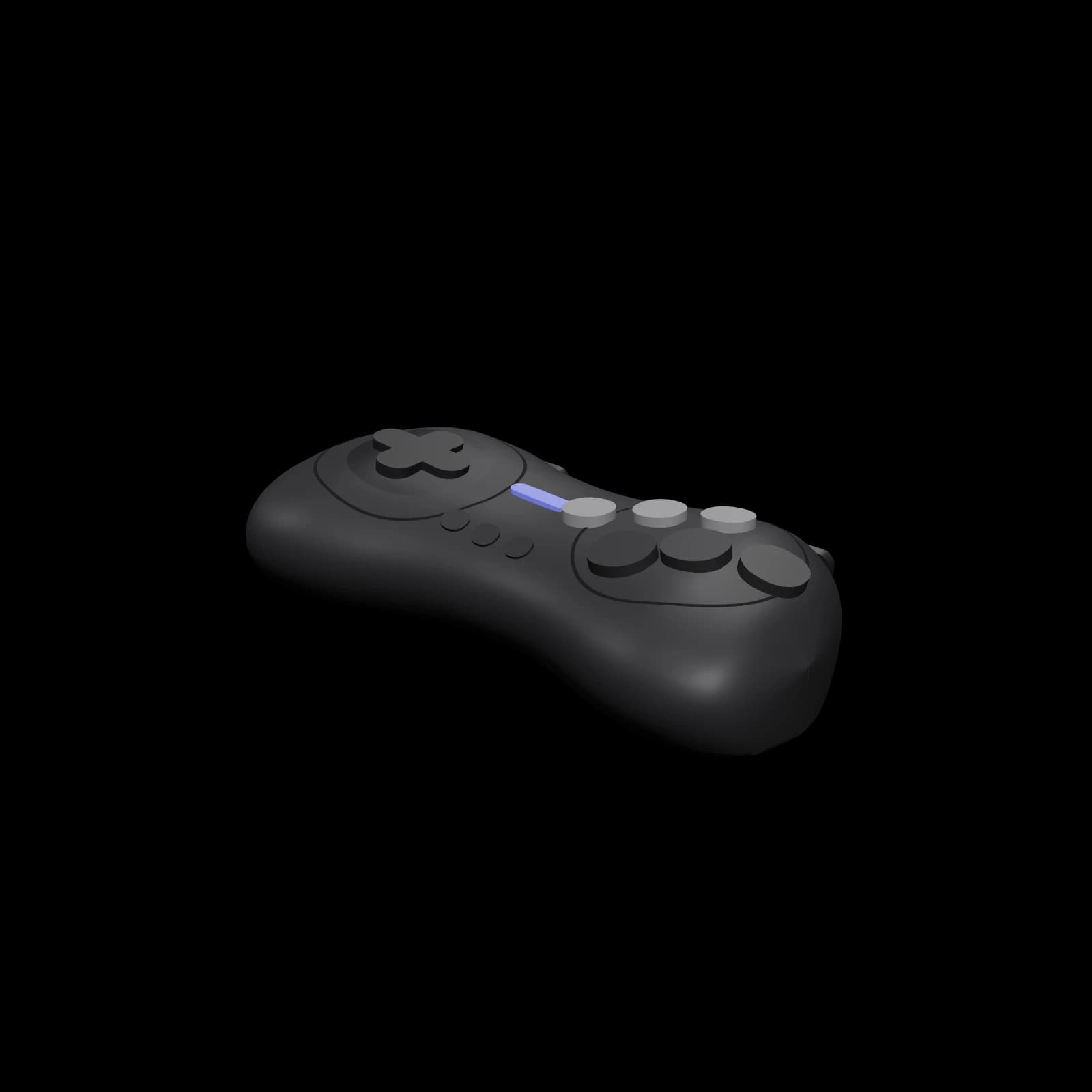 8BitDo M30 2.4G Controller for Sega Genesis & Mega Drive 3D 렌더