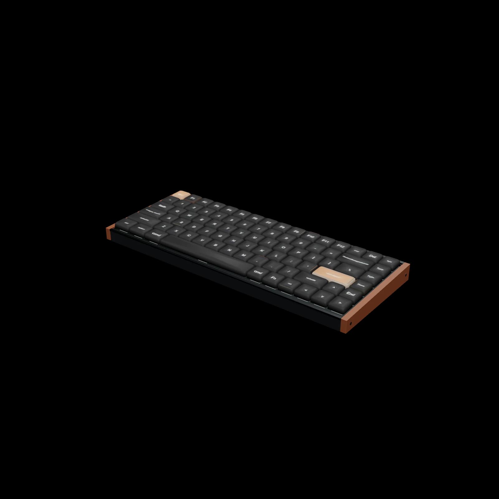 Keychron K3 HE 3D 렌더