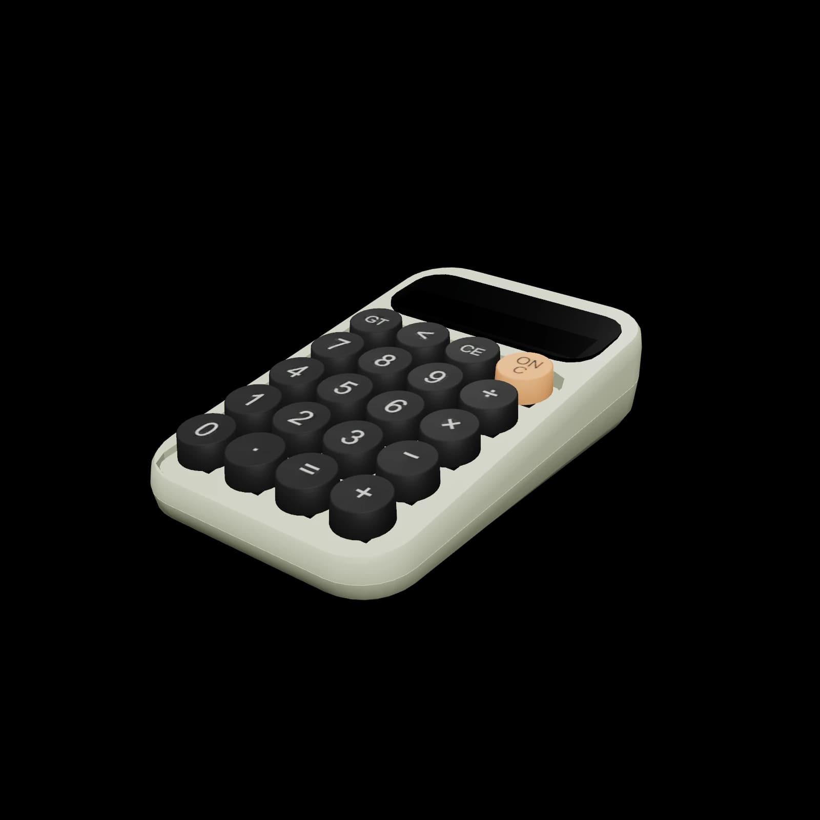 Lofree Digit Mechanical Calculator 3D 렌더
