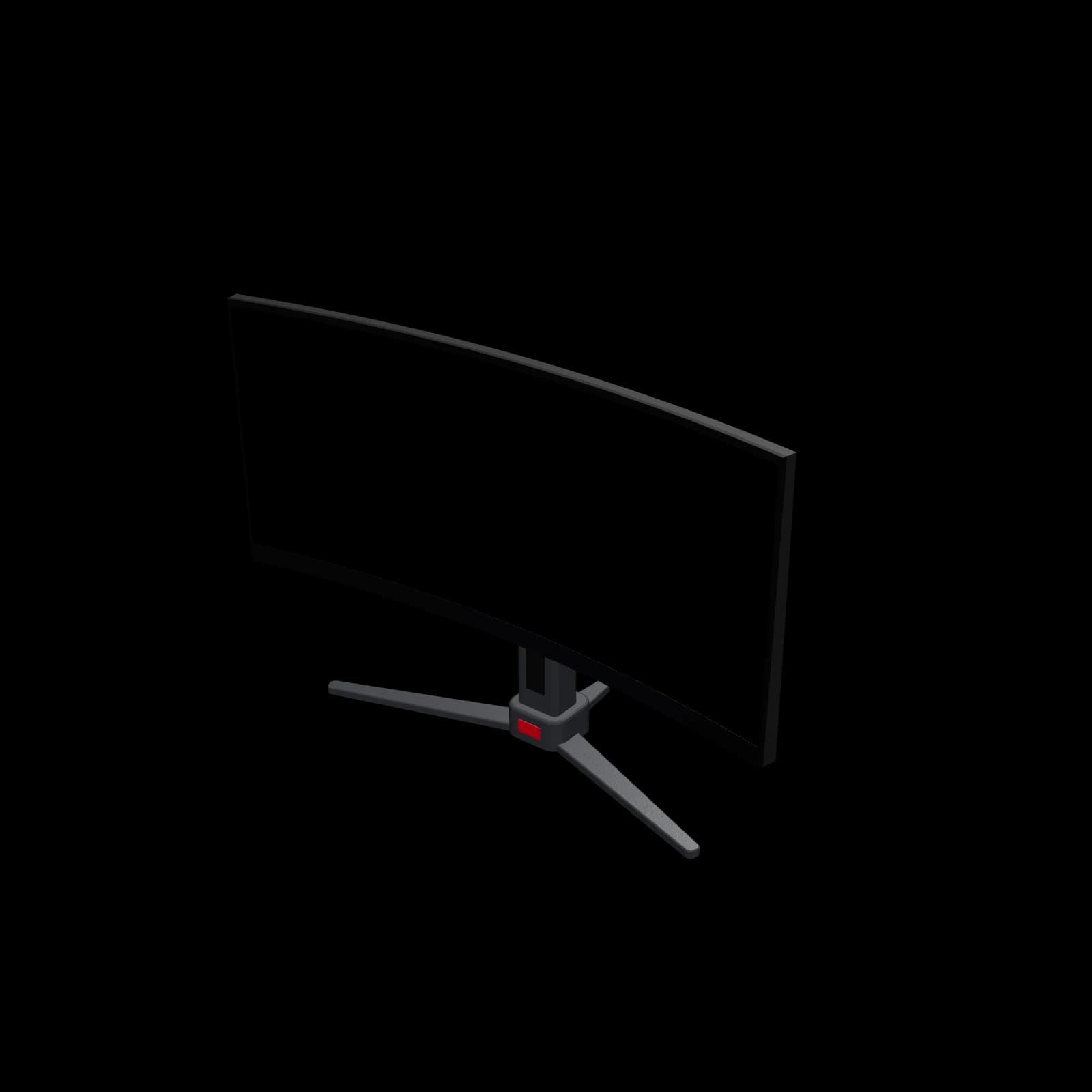 ASUS ROG Swift OLED PG34WCDN 3D 렌더