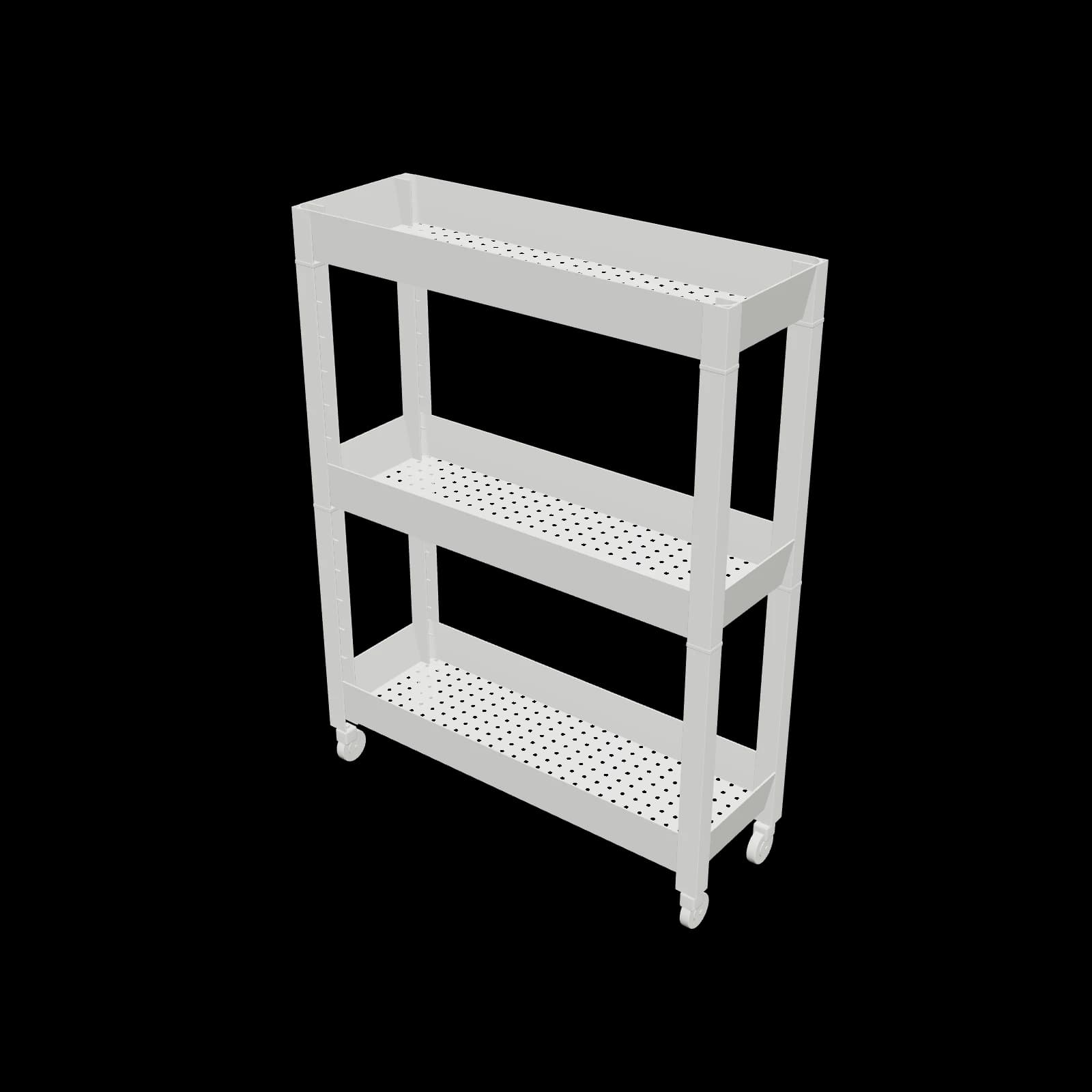 IKEA VESKEN 베스켄 트롤리 3D 렌더