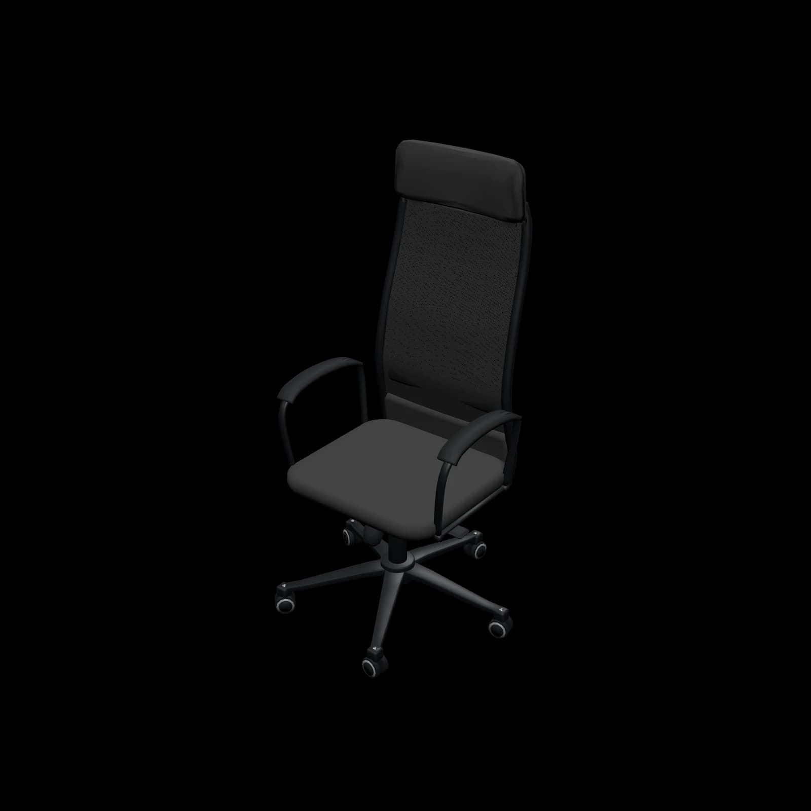 IKEA MARKUS 마르쿠스 사무용의자 3D 렌더