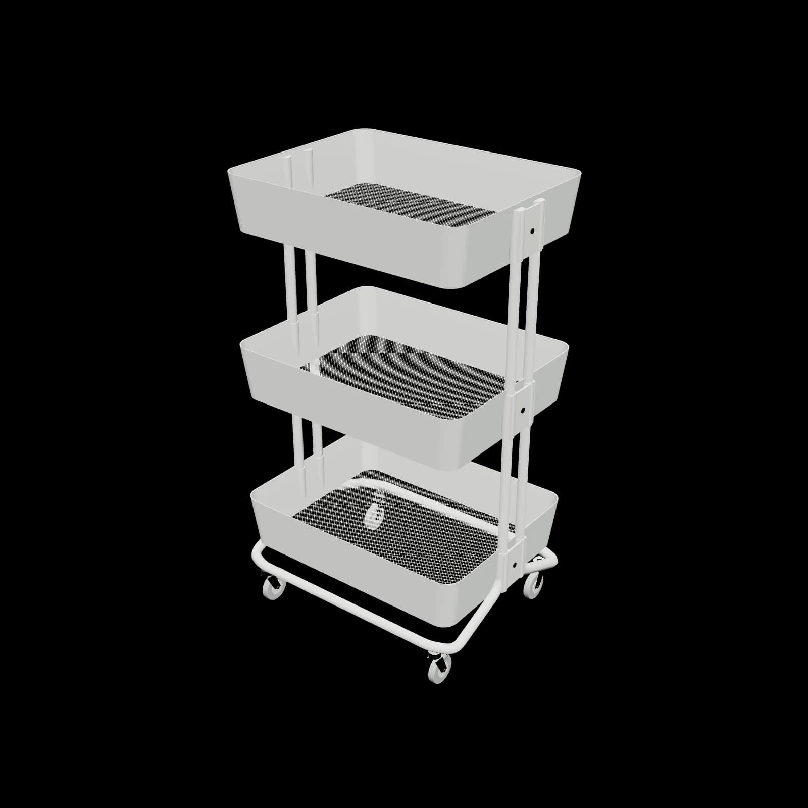 IKEA RÅSKOG 로스코그 트롤리 3D 렌더