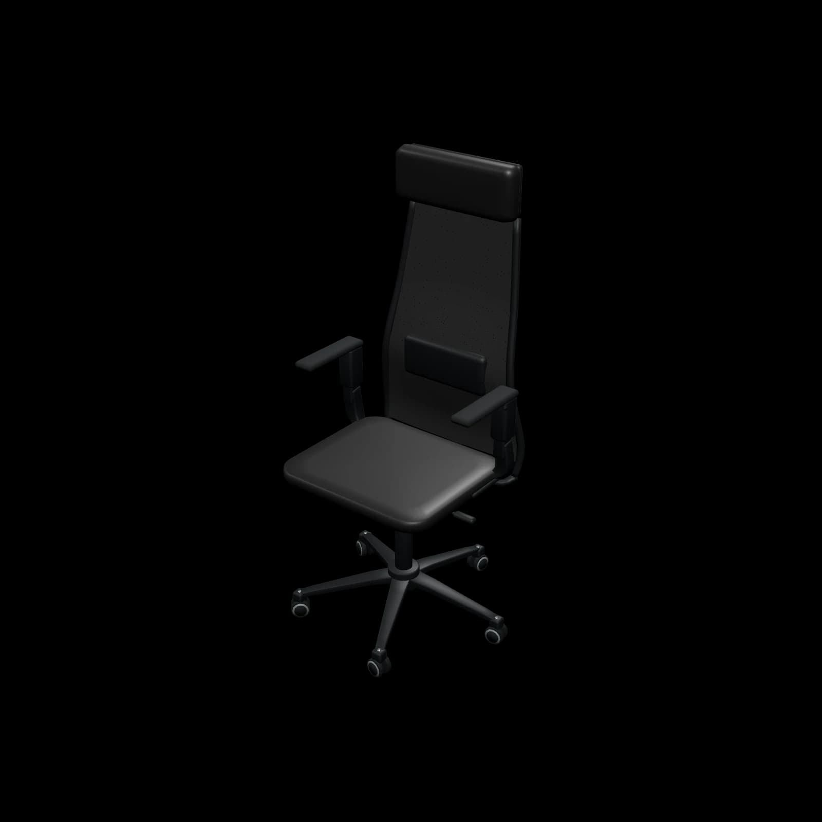 IKEA JÄRVFJÄLLET 예르브피엘레트 사무용 팔걸이의자 3D 렌더
