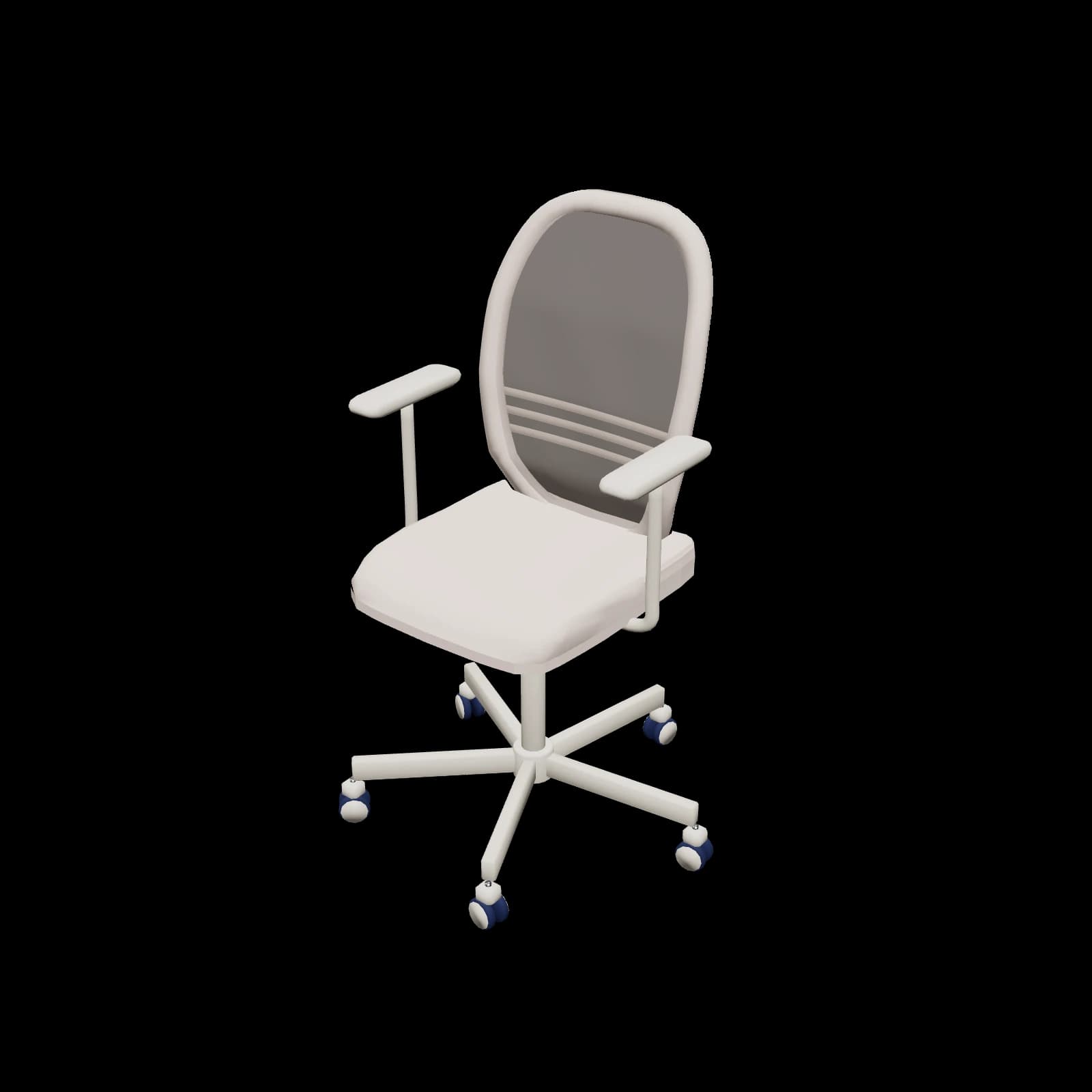 IKEA FLINTAN 플린탄 사무용 팔걸이의자 3D 렌더