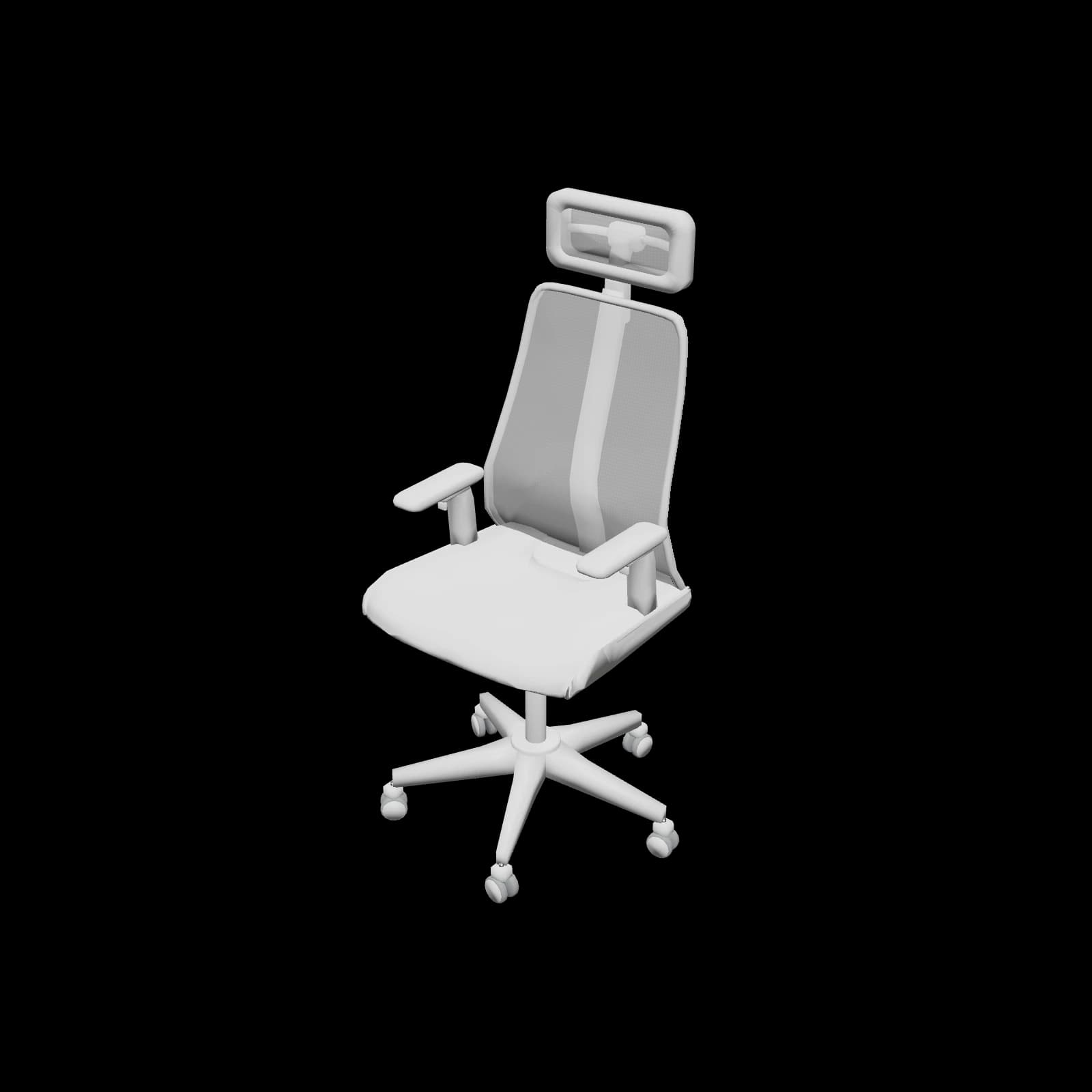 IKEA MATCHSPEL Gaming chair 3D 렌더