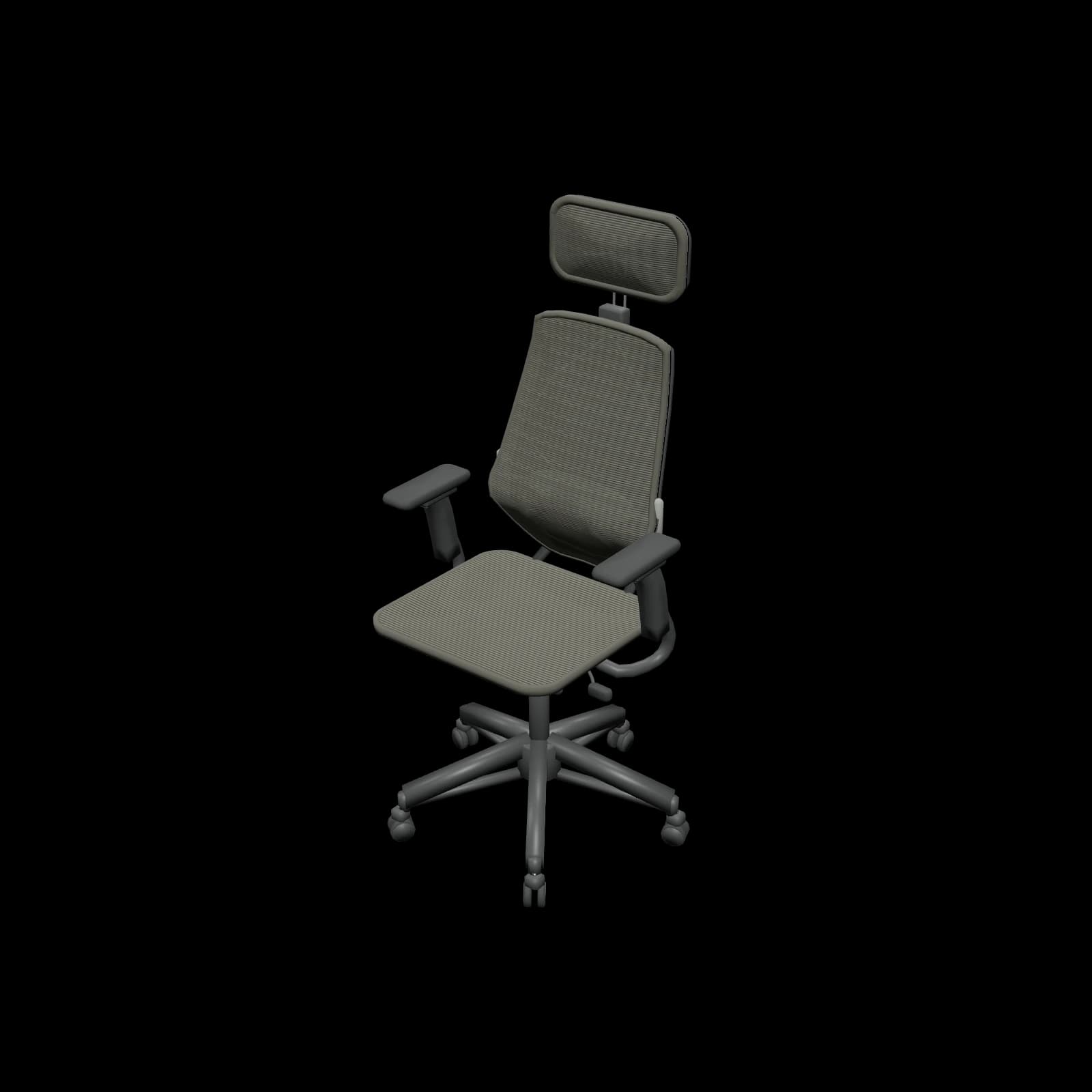 IKEA STYRSPEL 스튀르스펠 게이밍 의자 3D 렌더