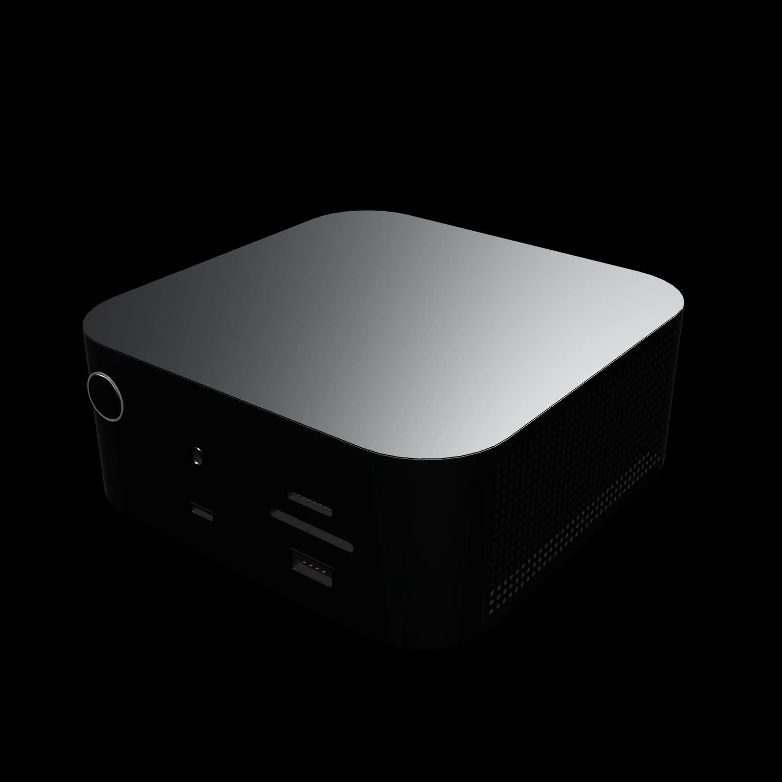 Satechi Thunderbolt 5 CubeDock with SSD Enclosure 3D 렌더