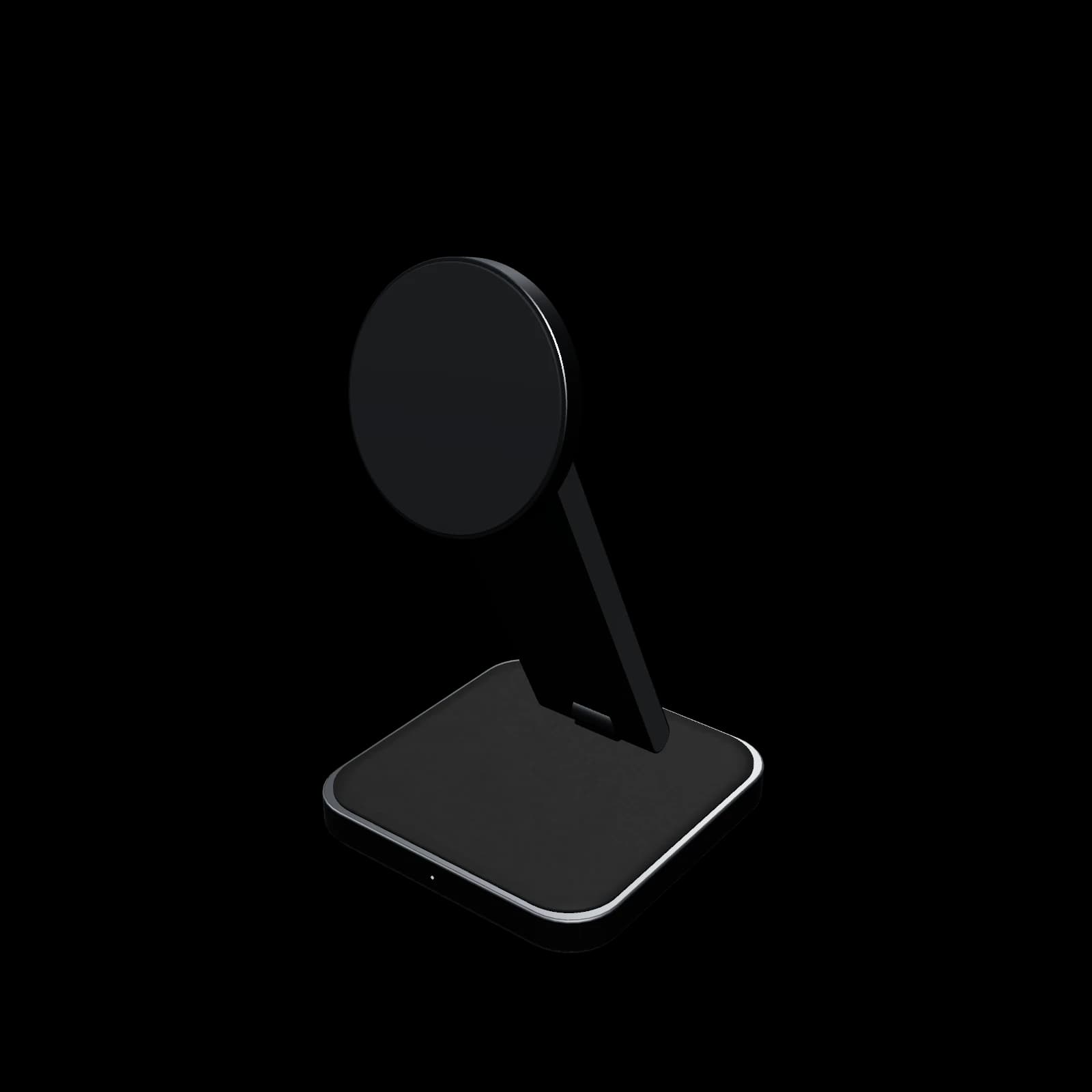 Satechi 2-in-1 Foldable Qi2 Wireless Charging Stand 3D 렌더