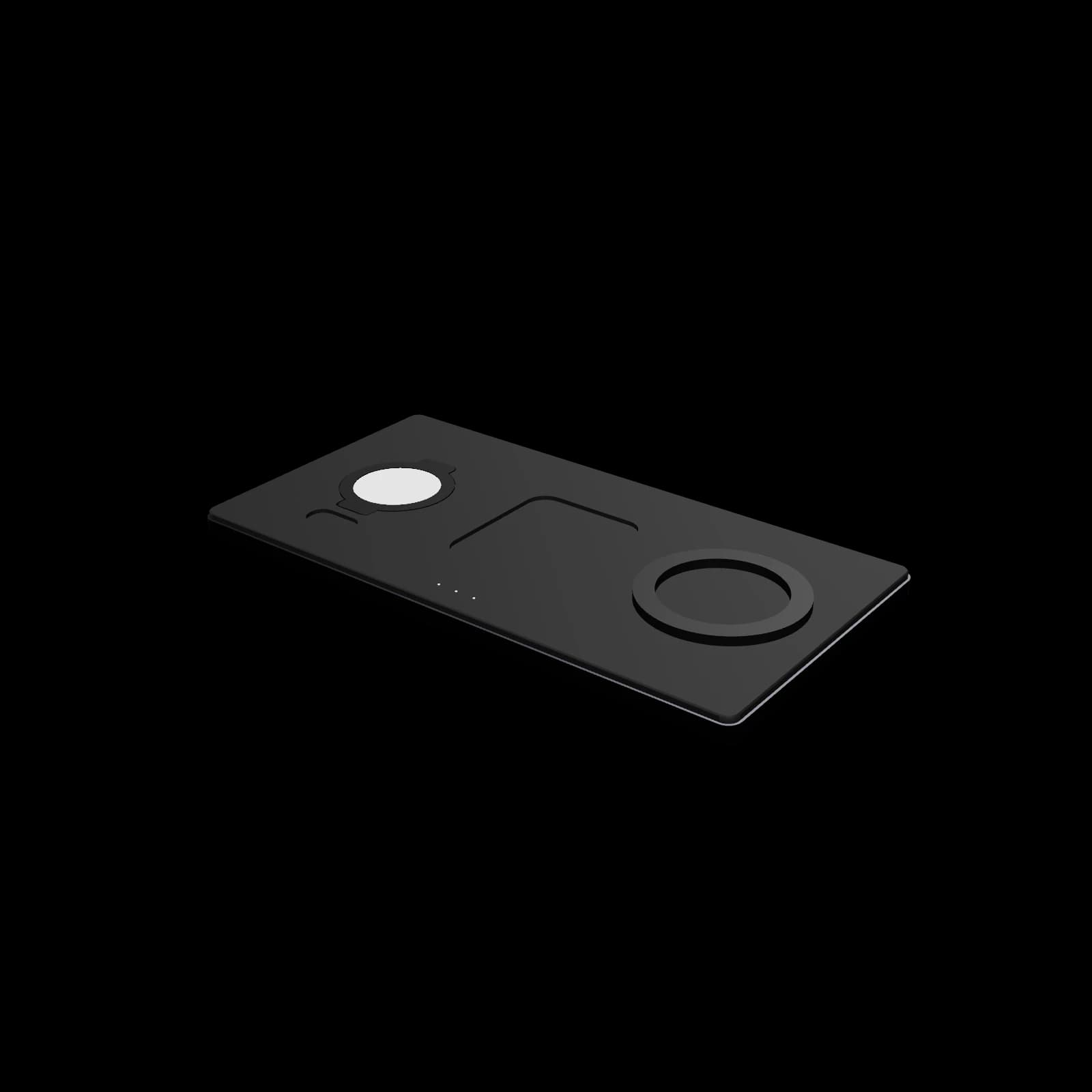 Satechi Trio Wireless Charger With Magnetic Pad 3D 렌더