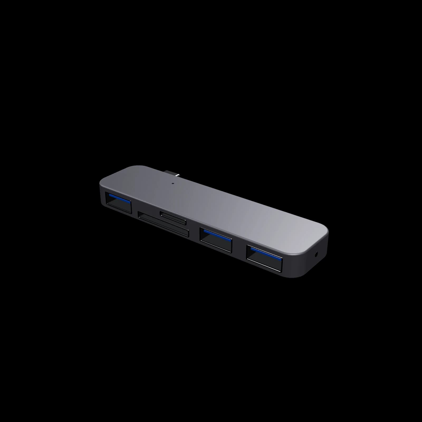 Satechi Type-C USB 3.0 3-in-1 Combo Hub 3D 렌더