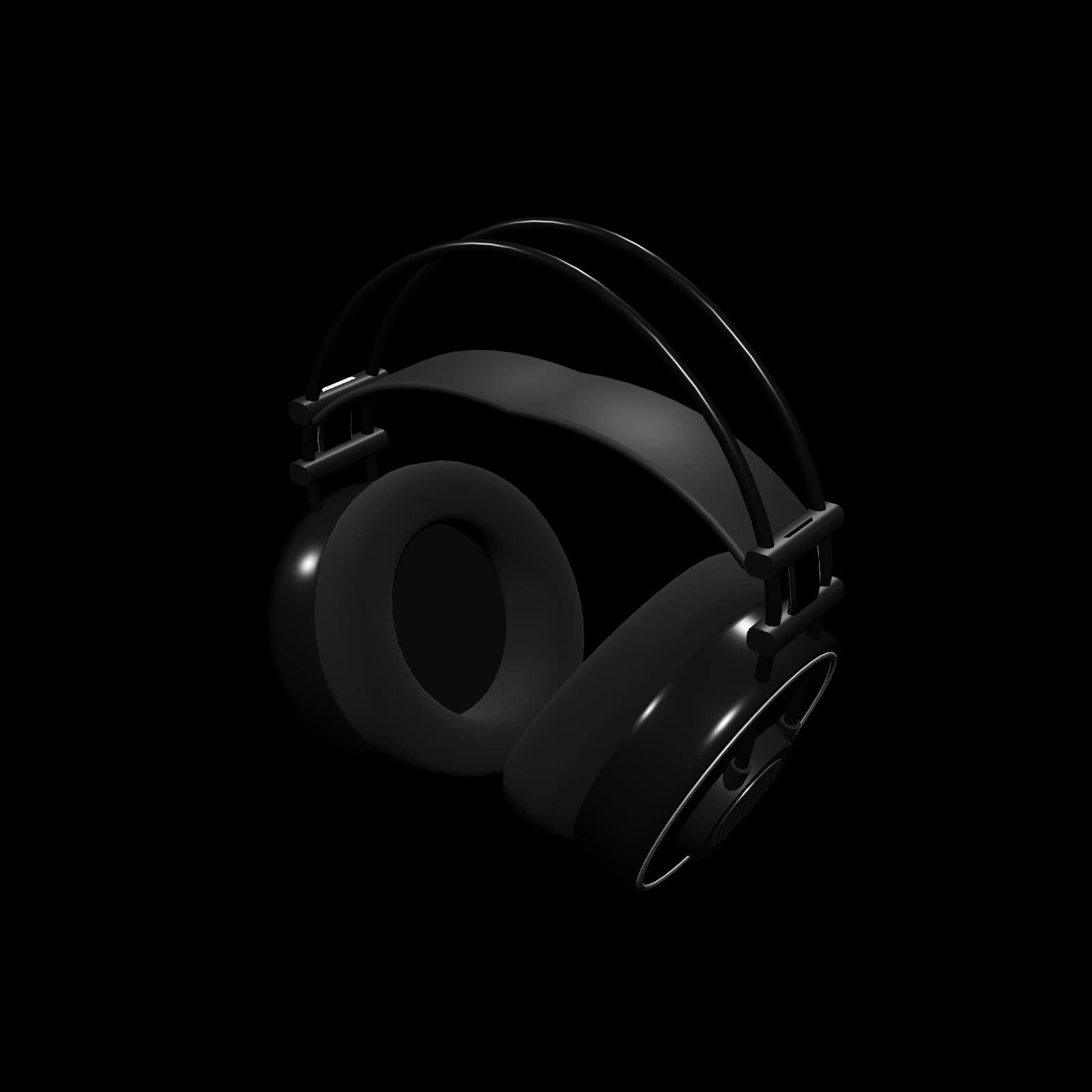 AKG K702 3D 렌더