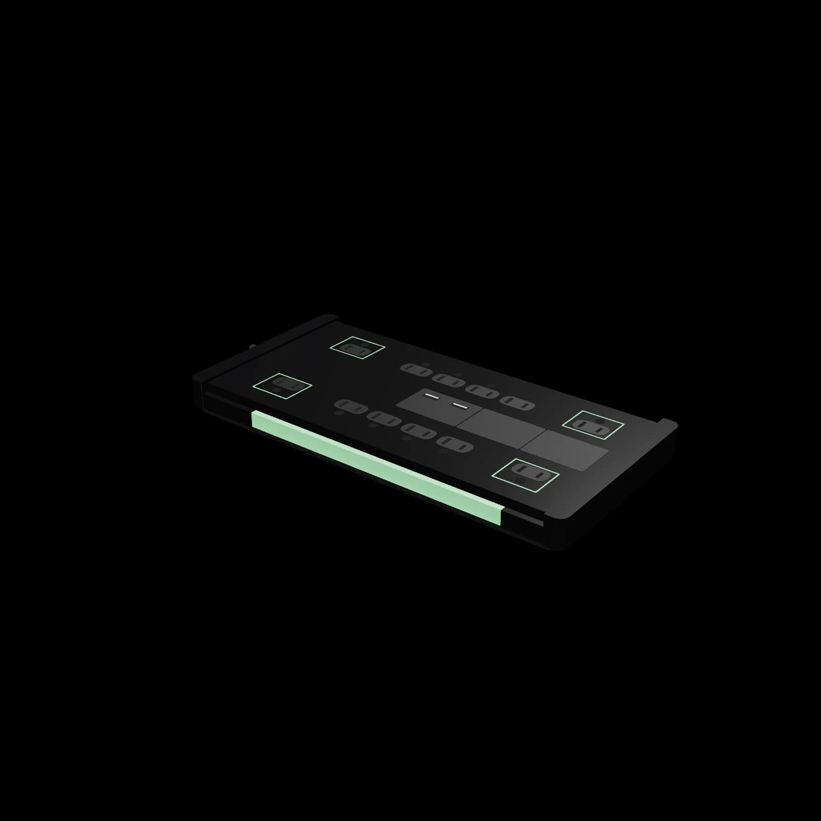 Plugable PS12-USB2B 3D 렌더