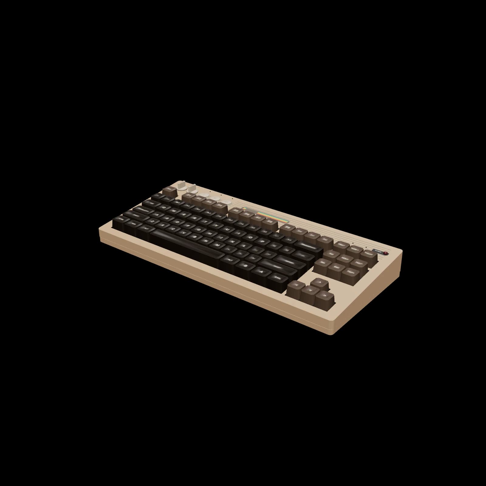8BitDo Retro Mechanical Keyboard 3D 렌더