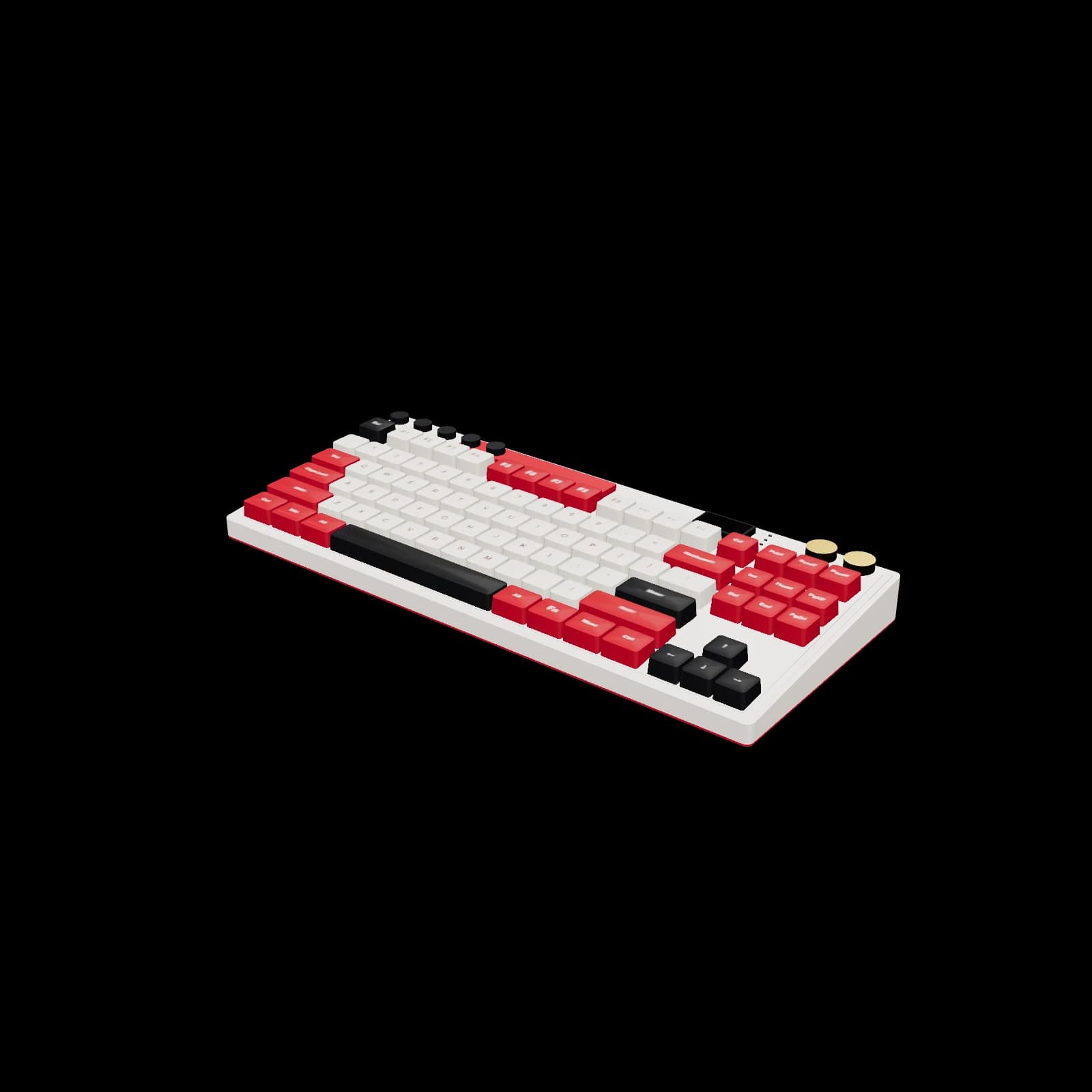 Royal Kludge M87 3D 렌더
