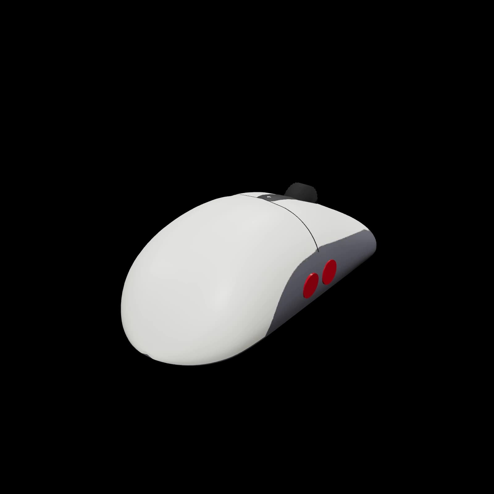 8BitDo Retro R8 Mouse 3D 렌더