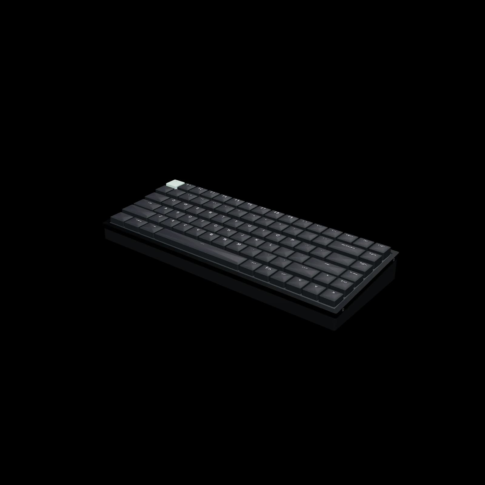 Keychron K2 HE 3D 렌더