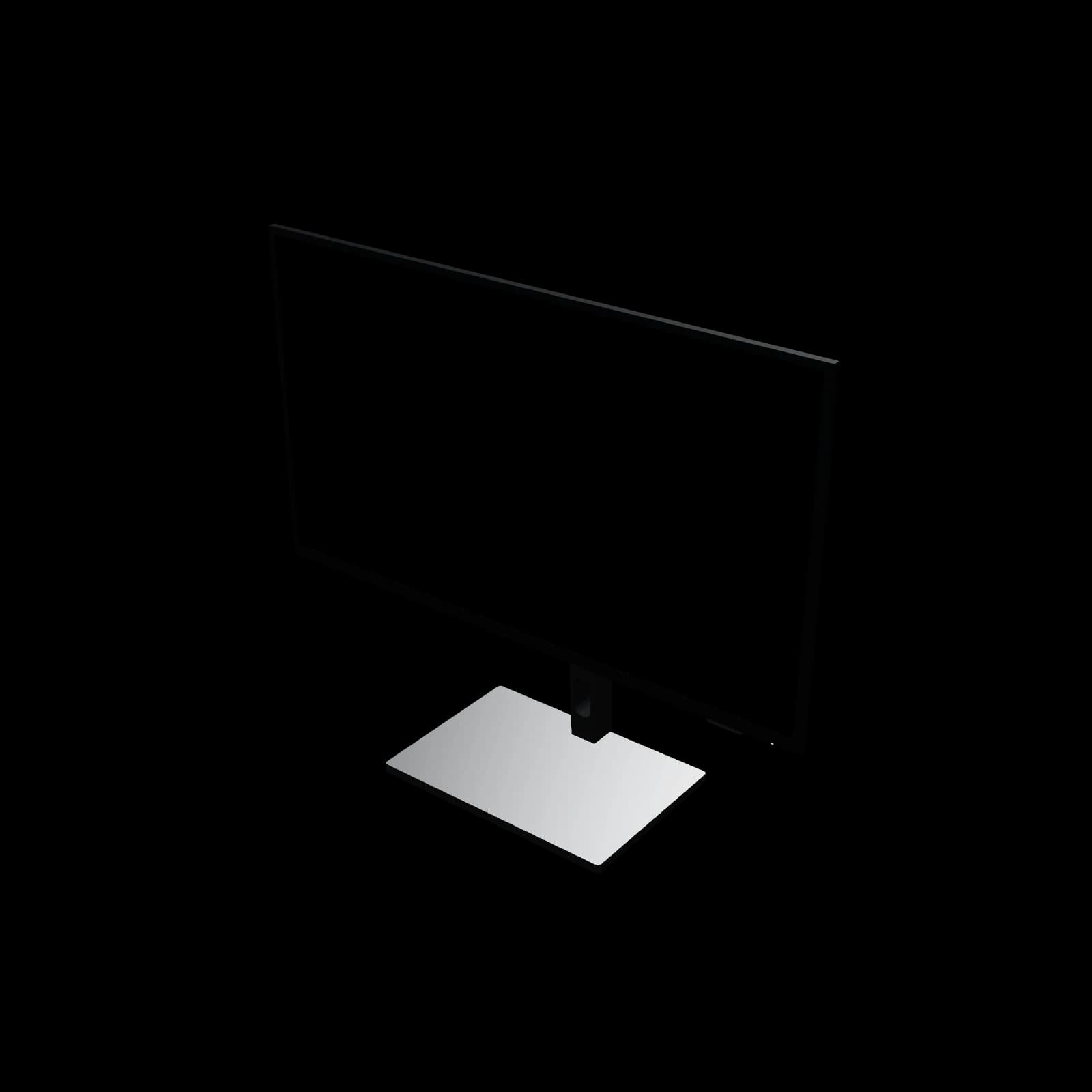 DELL P2725QE 3D 렌더