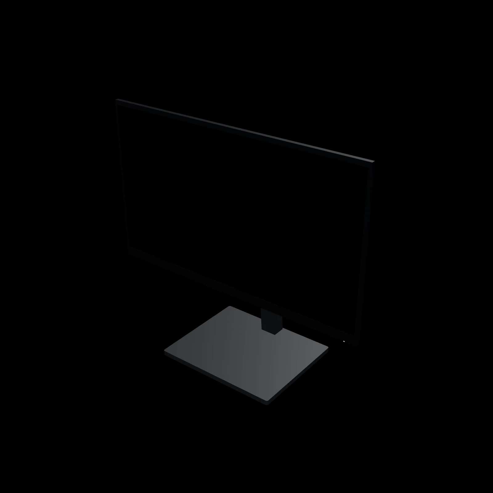 DELL E2425HSM 3D 렌더
