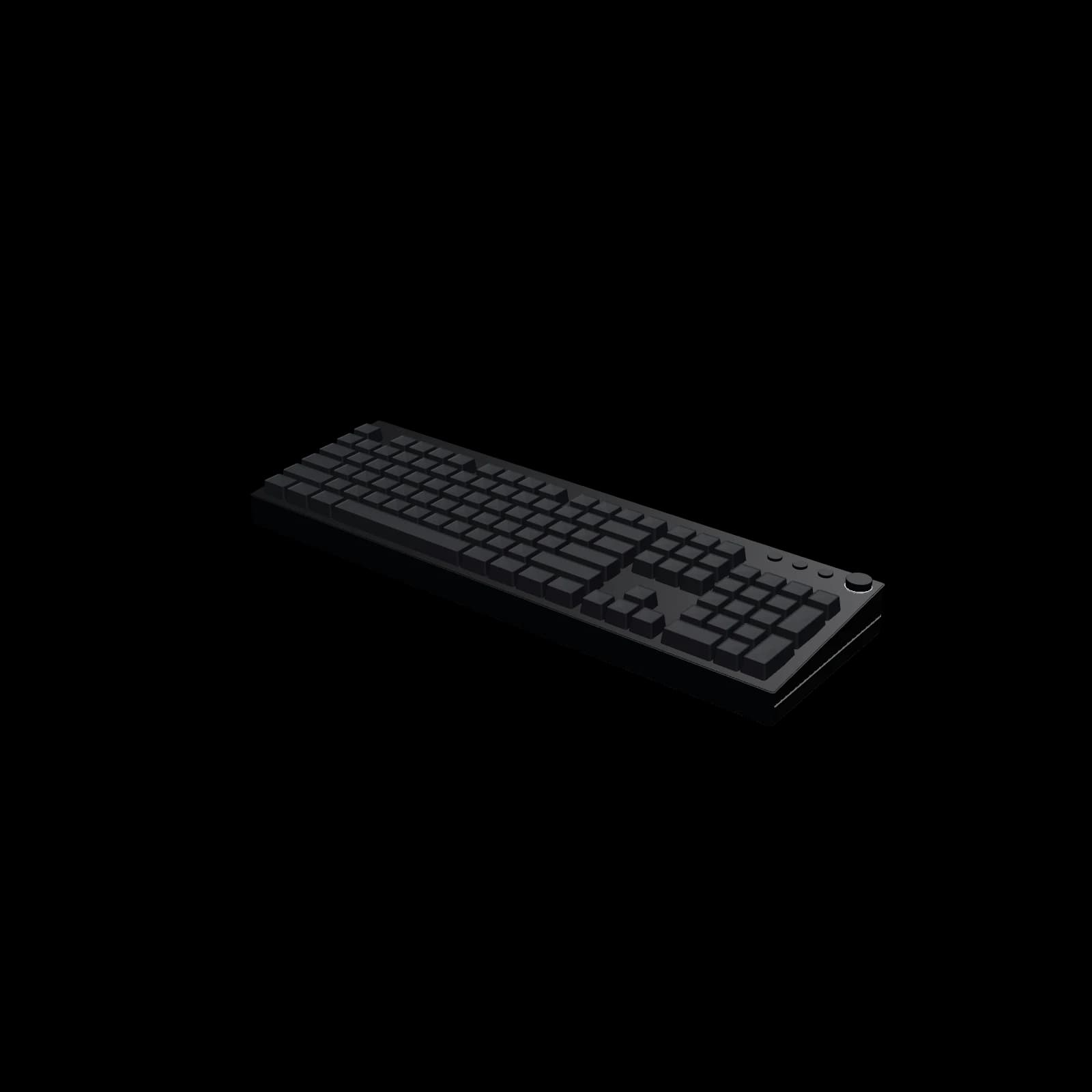 레이저 Huntsman V2 Analog 키보드 3D 렌더