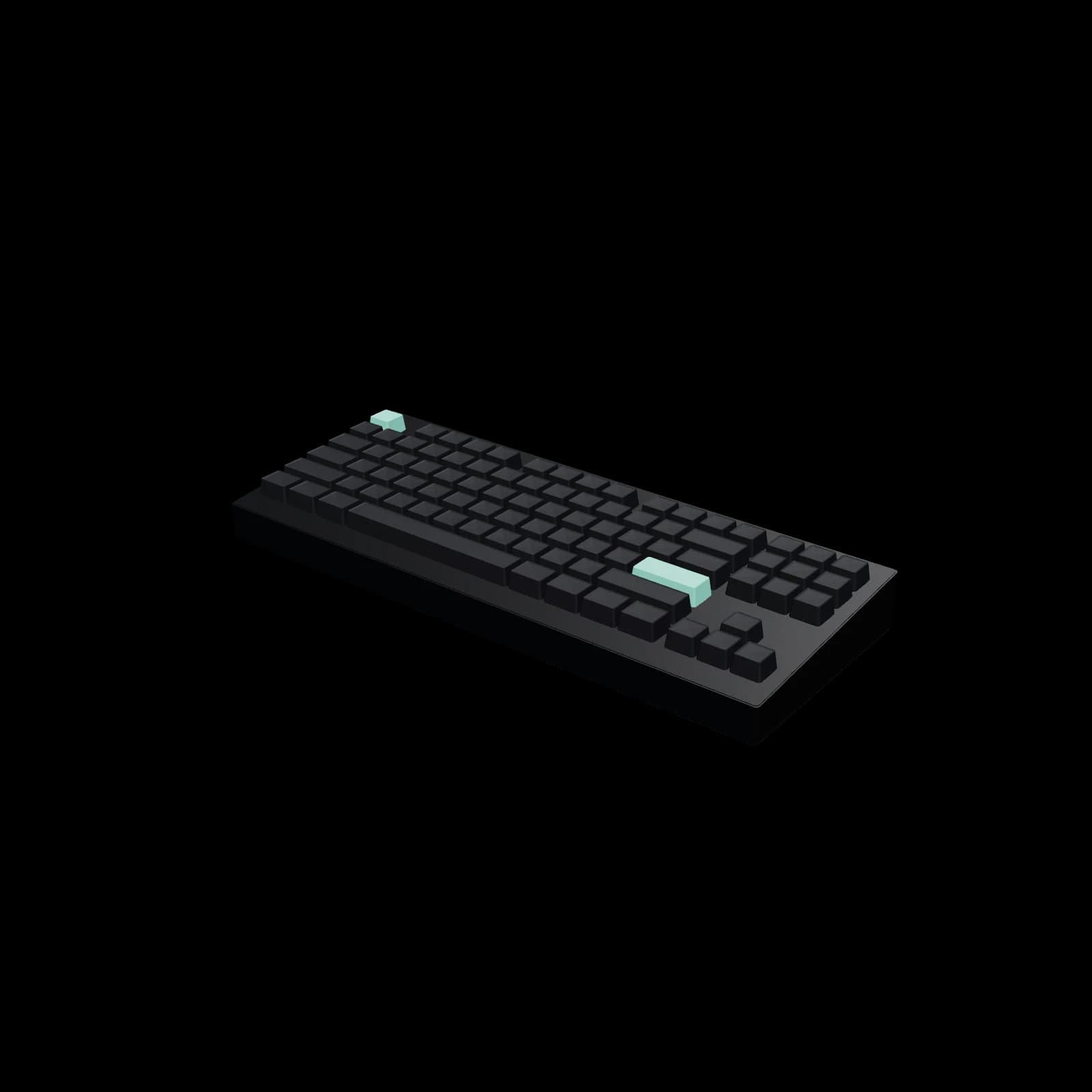 FL-ESPORTS NX87HE 키보드 3D 렌더