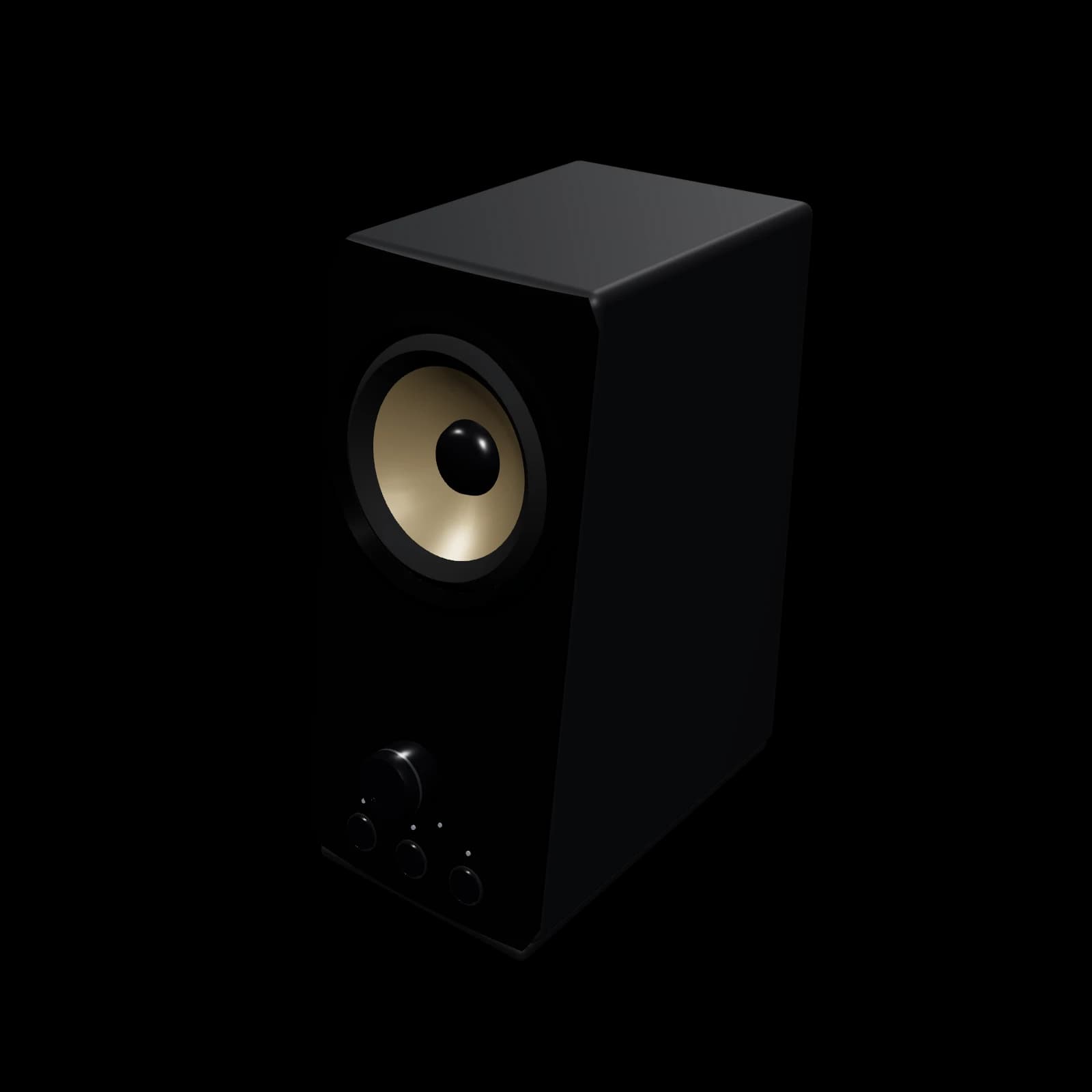 크리에이티브 T60 스피커 3D 렌더