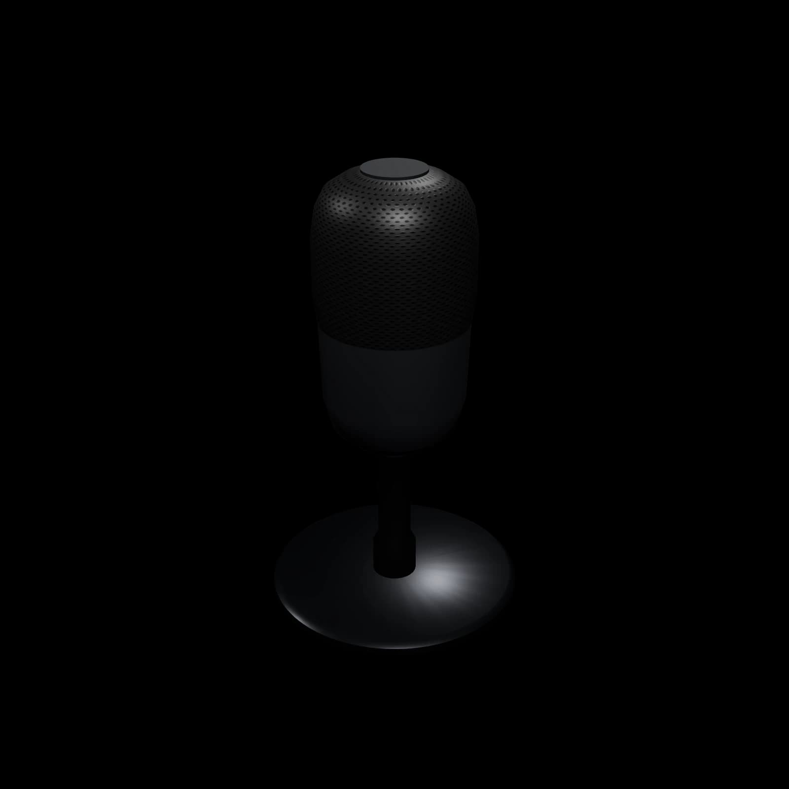 레이저 Seiren V3 Mini 마이크 3D 렌더