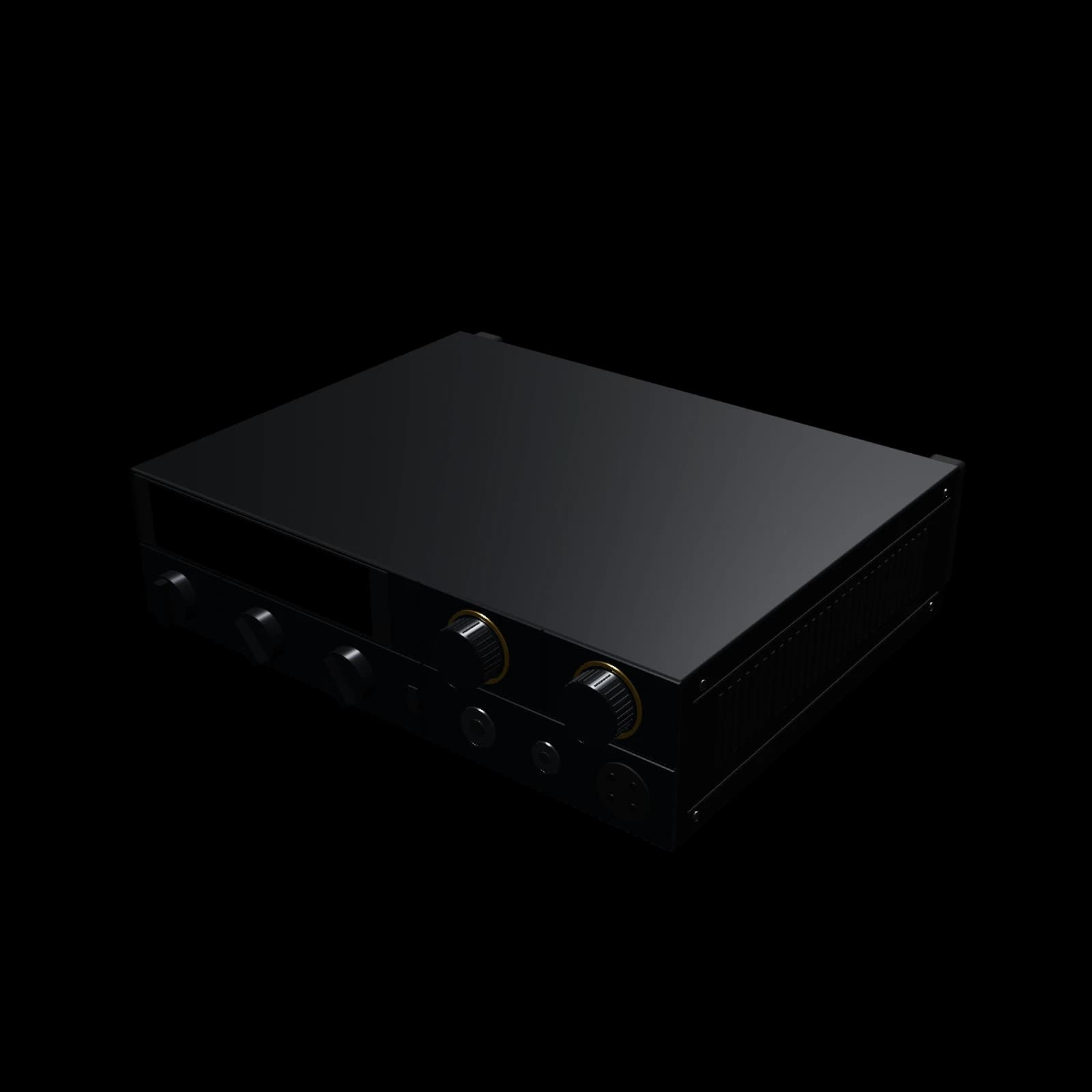 피오 K17 DAC 헤드폰 앰프 3D 렌더