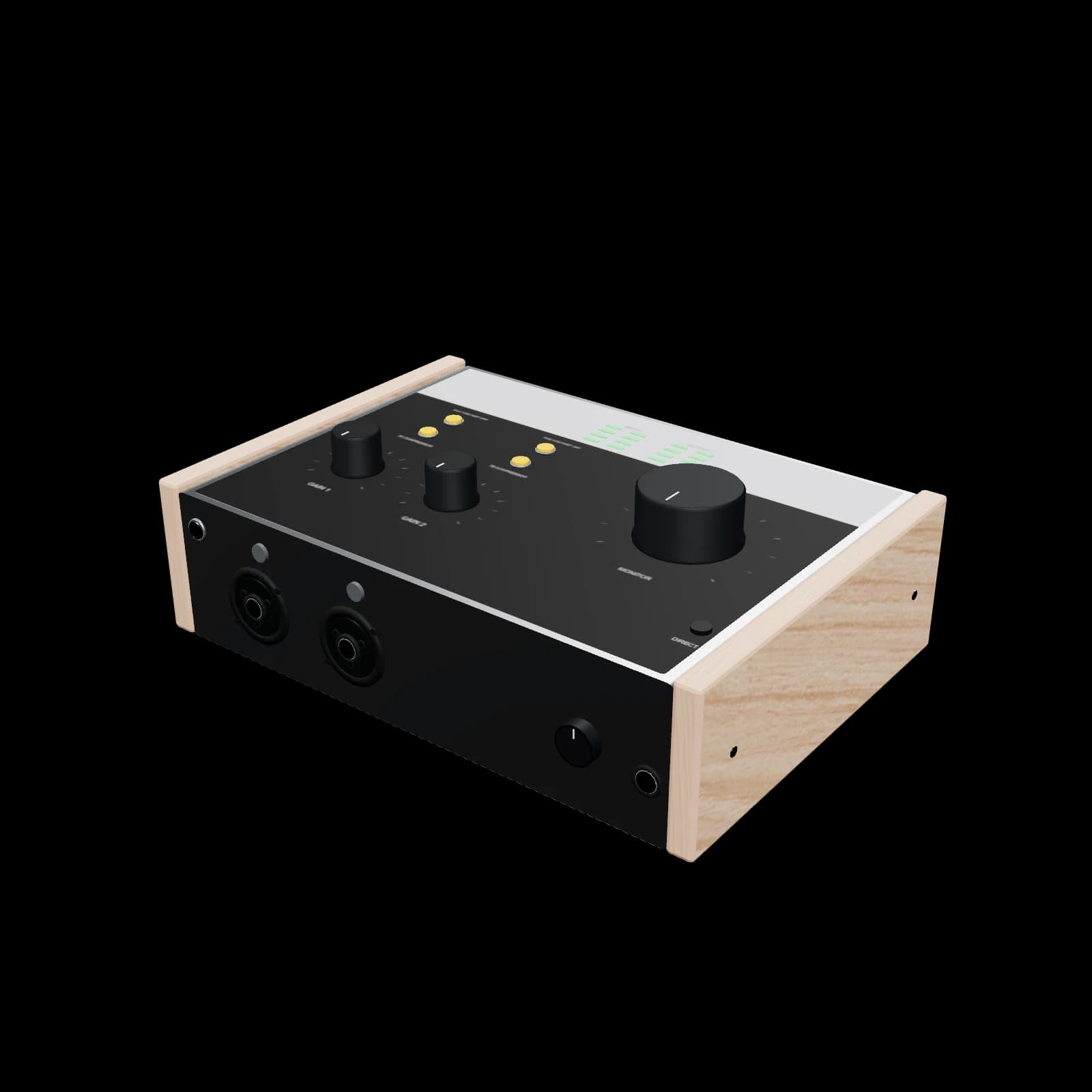 Universal Audio Volt 276 3D 렌더