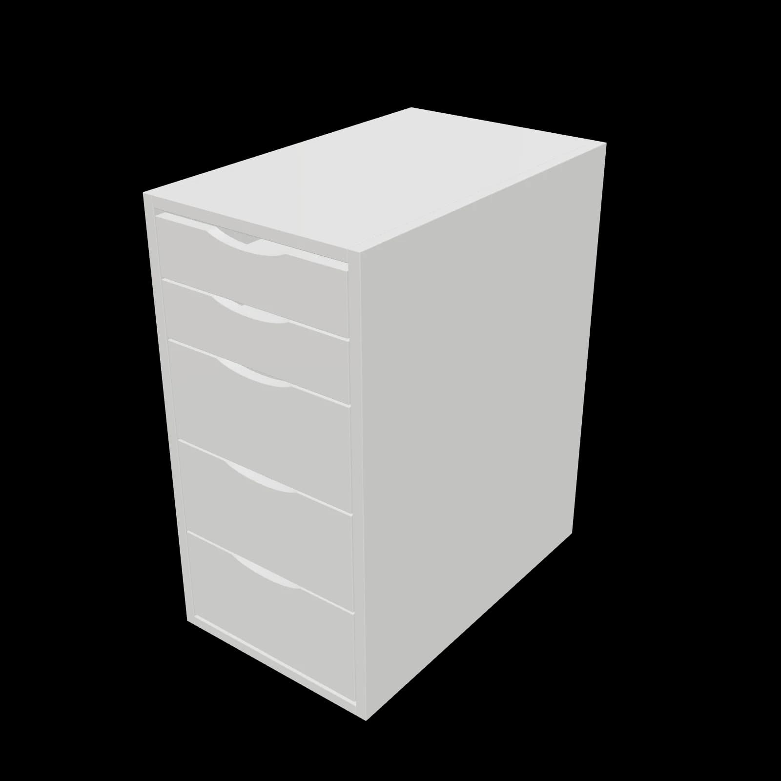 IKEA ALEX 알렉스 서랍유닛 3D 렌더
