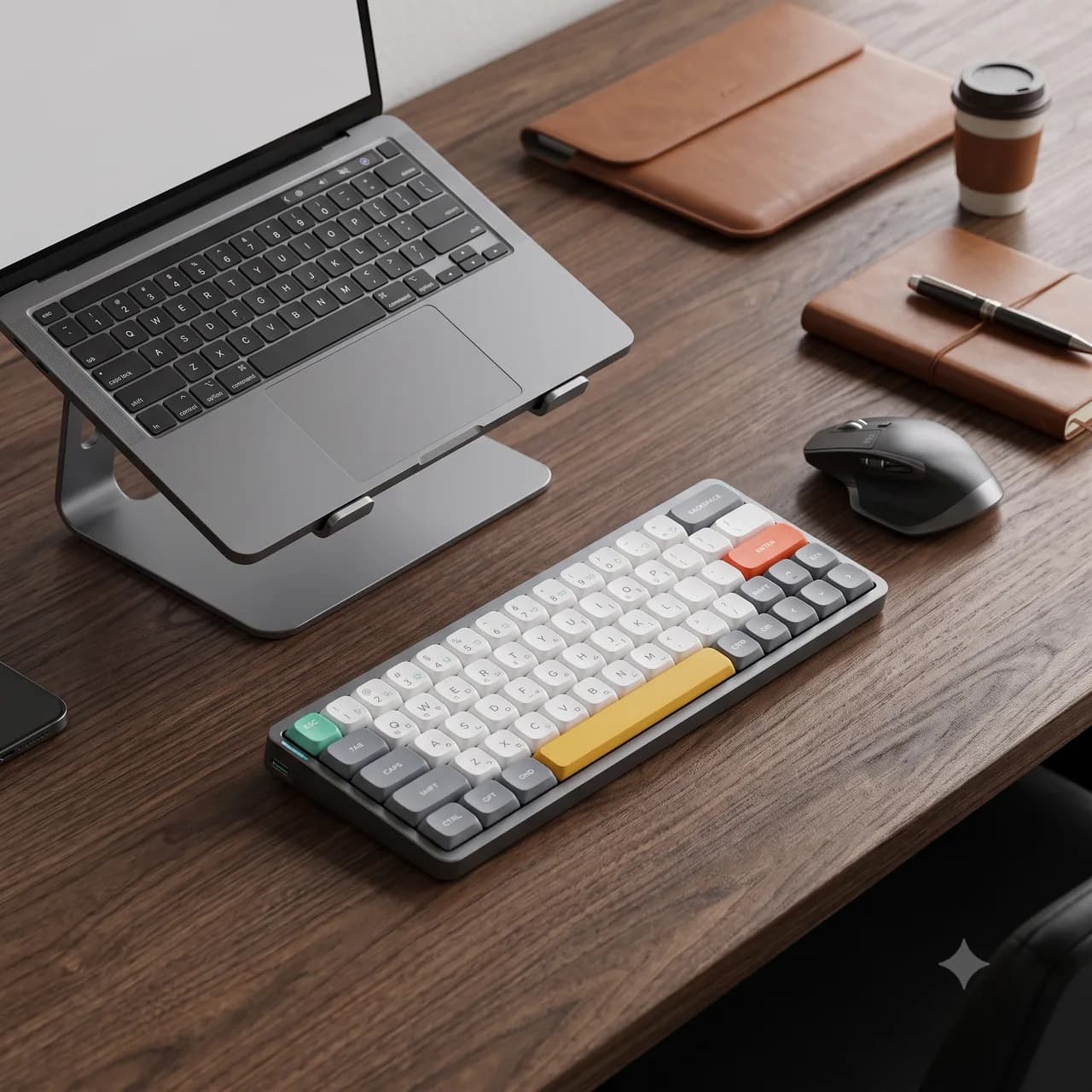 nuphy Air60 V2 휴대용 무선 키보드 60% 저형 기계식 QMK/VIA 블루투스 5.1/2.4GHz/USB-C 116211
